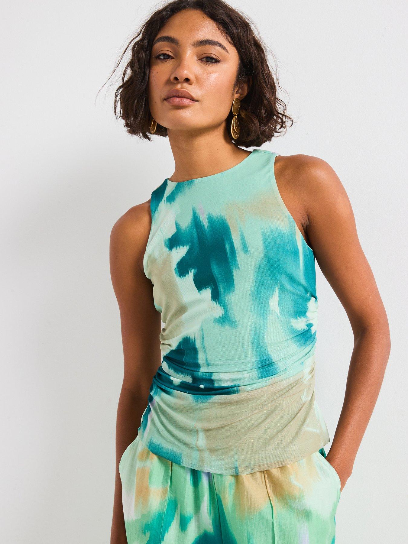 undefined Round Neck Top - Multi
