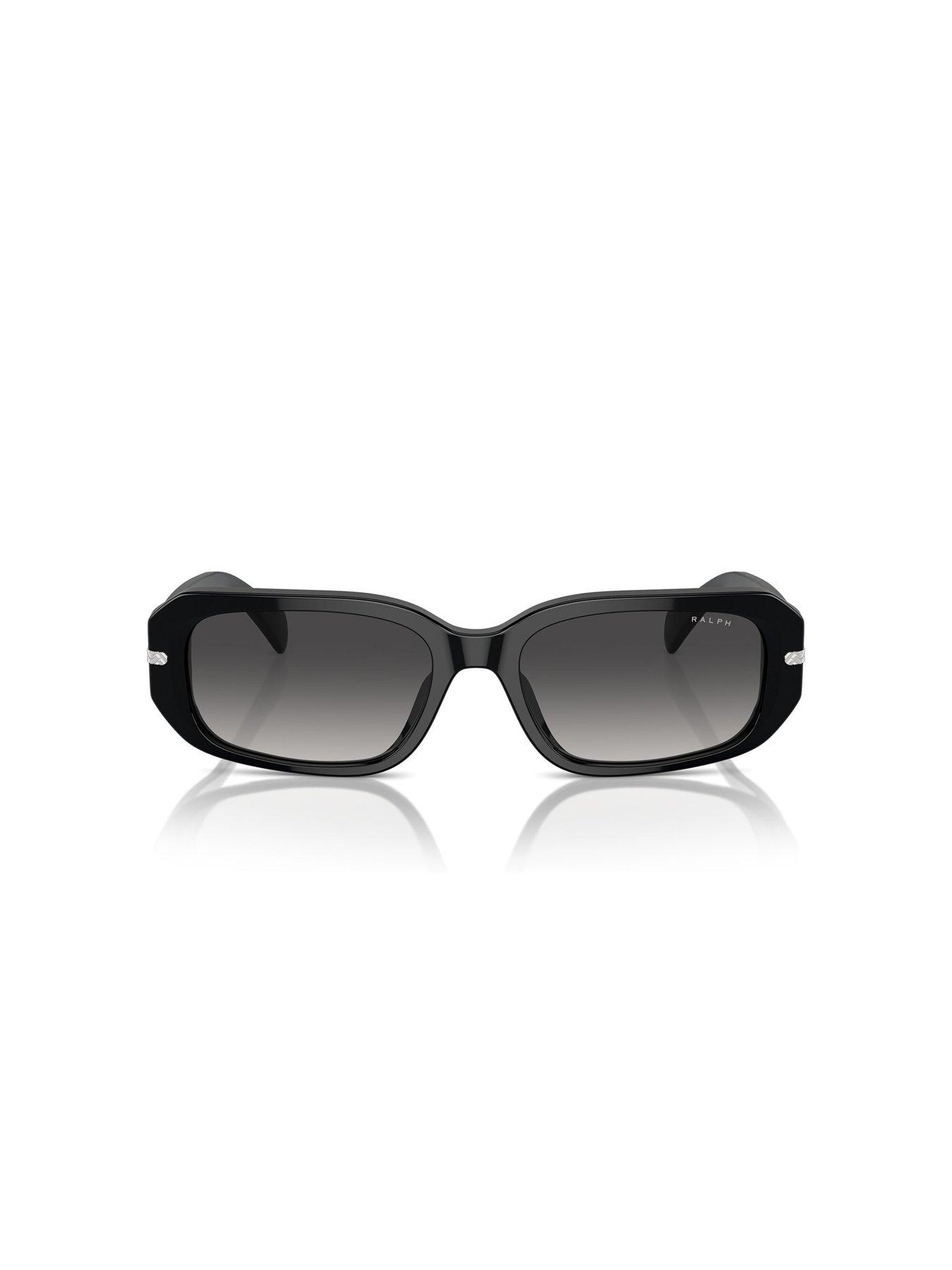 Image 3 of 4 of Ralph Oval Sunglasses- Black