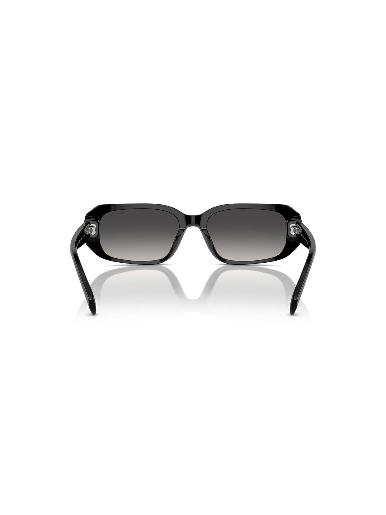 Image 4 of 4 of Ralph Oval Sunglasses- Black