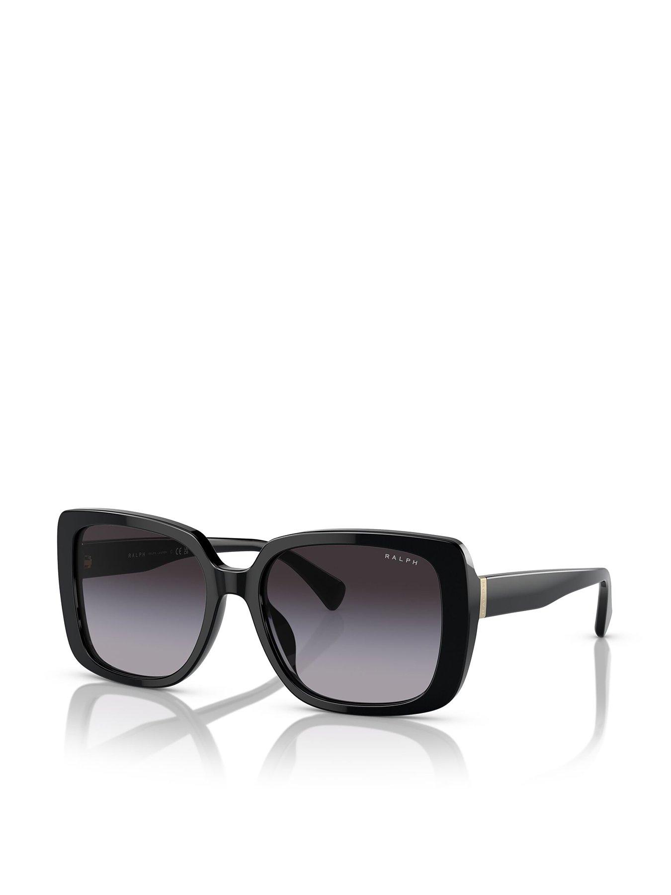 Image 1 of 4 of Ralph Rectangle Sunglasses - Black