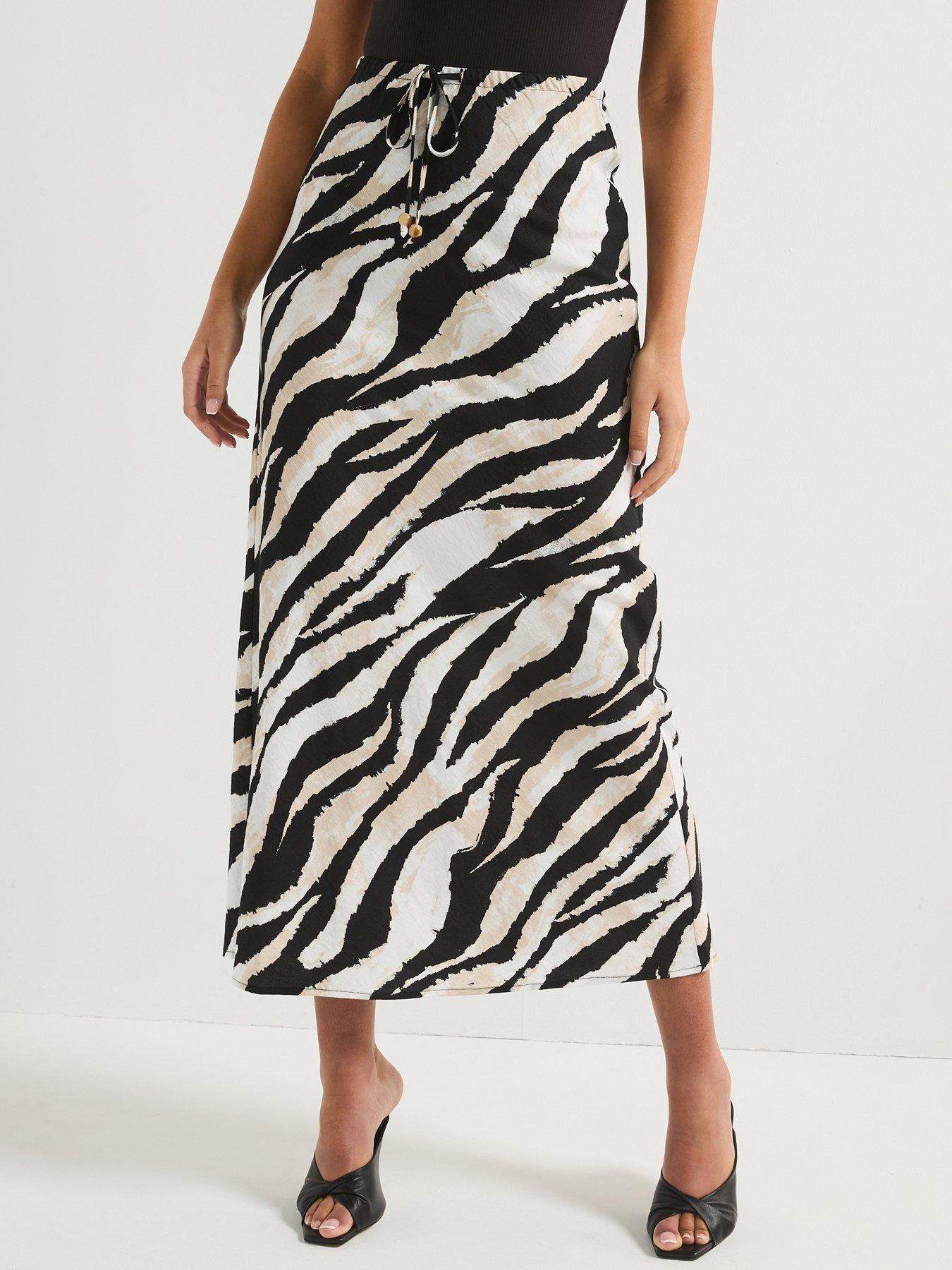 undefined Mid Rise Midi Skirt - Multi