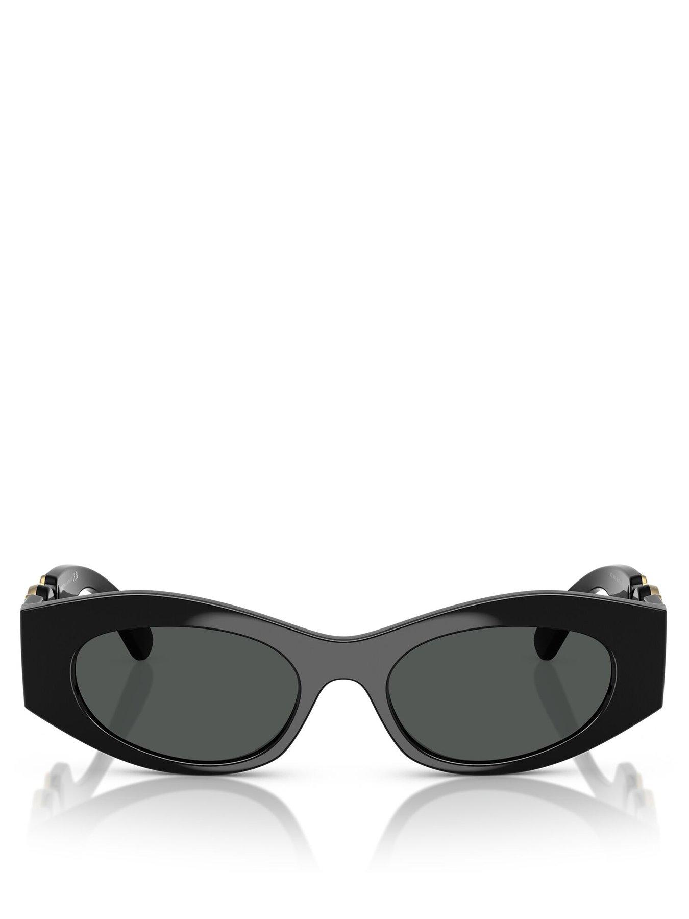 Image 3 of 4 of VERSACE 0Ve4480U Oval Sunglasses - Black
