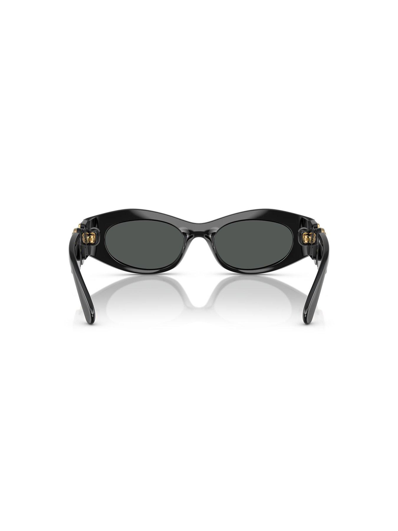 Image 4 of 4 of VERSACE 0Ve4480U Oval Sunglasses - Black