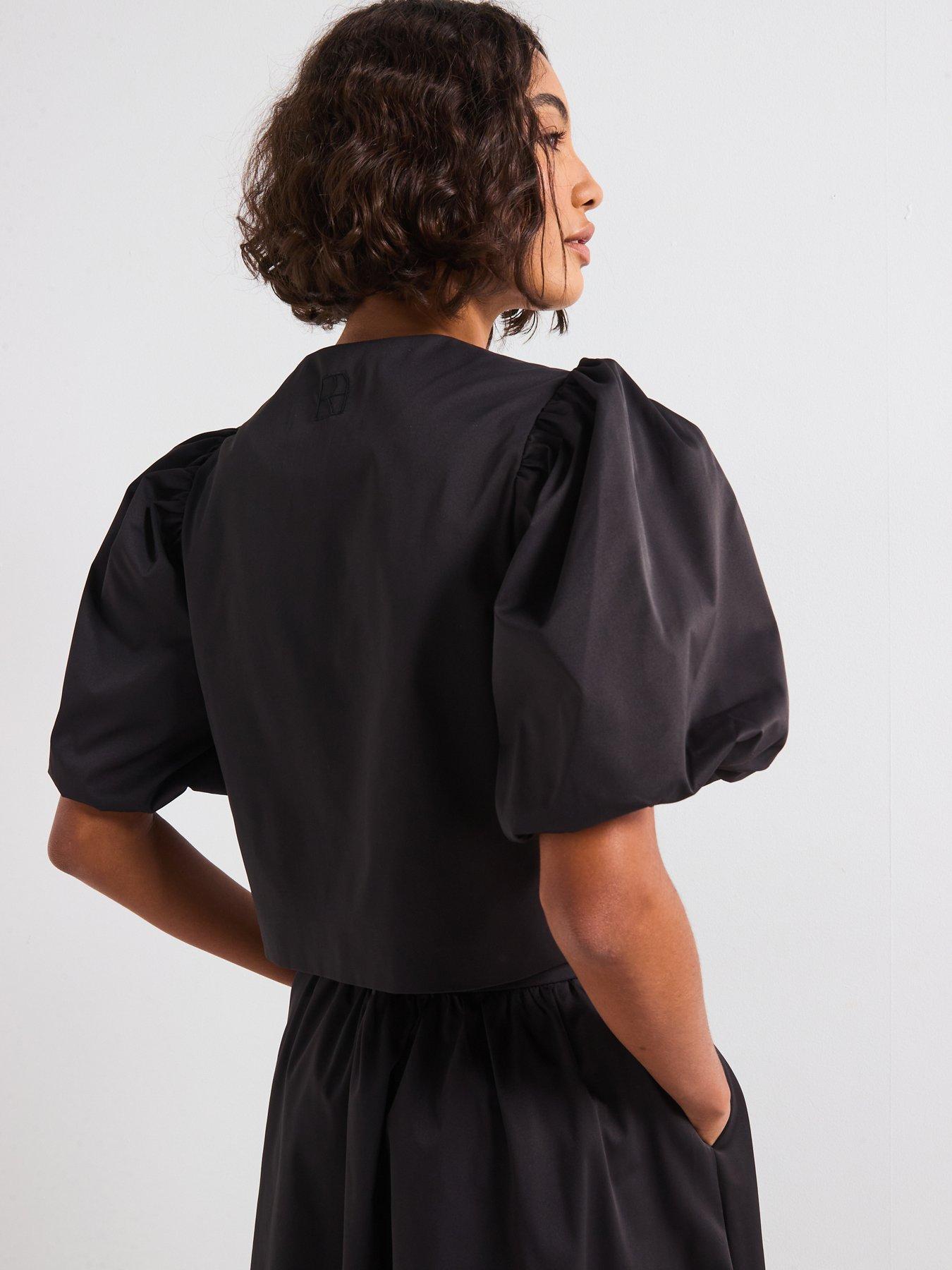 Image 2 of 6 of Rouge Round Neck Short Sleeve Jacket - Grey