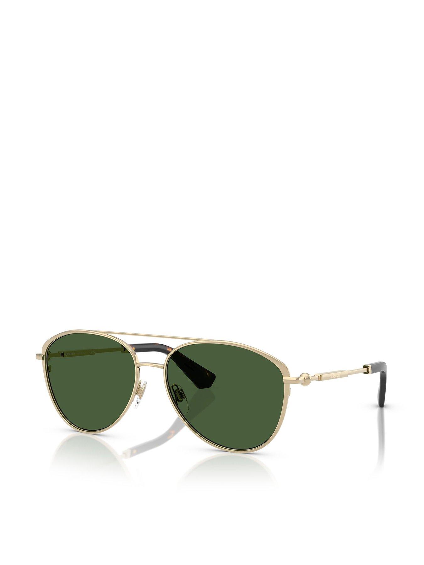 Image 1 of 4 of Burberry 0Be3157 Pilot Sunglasses - Gold