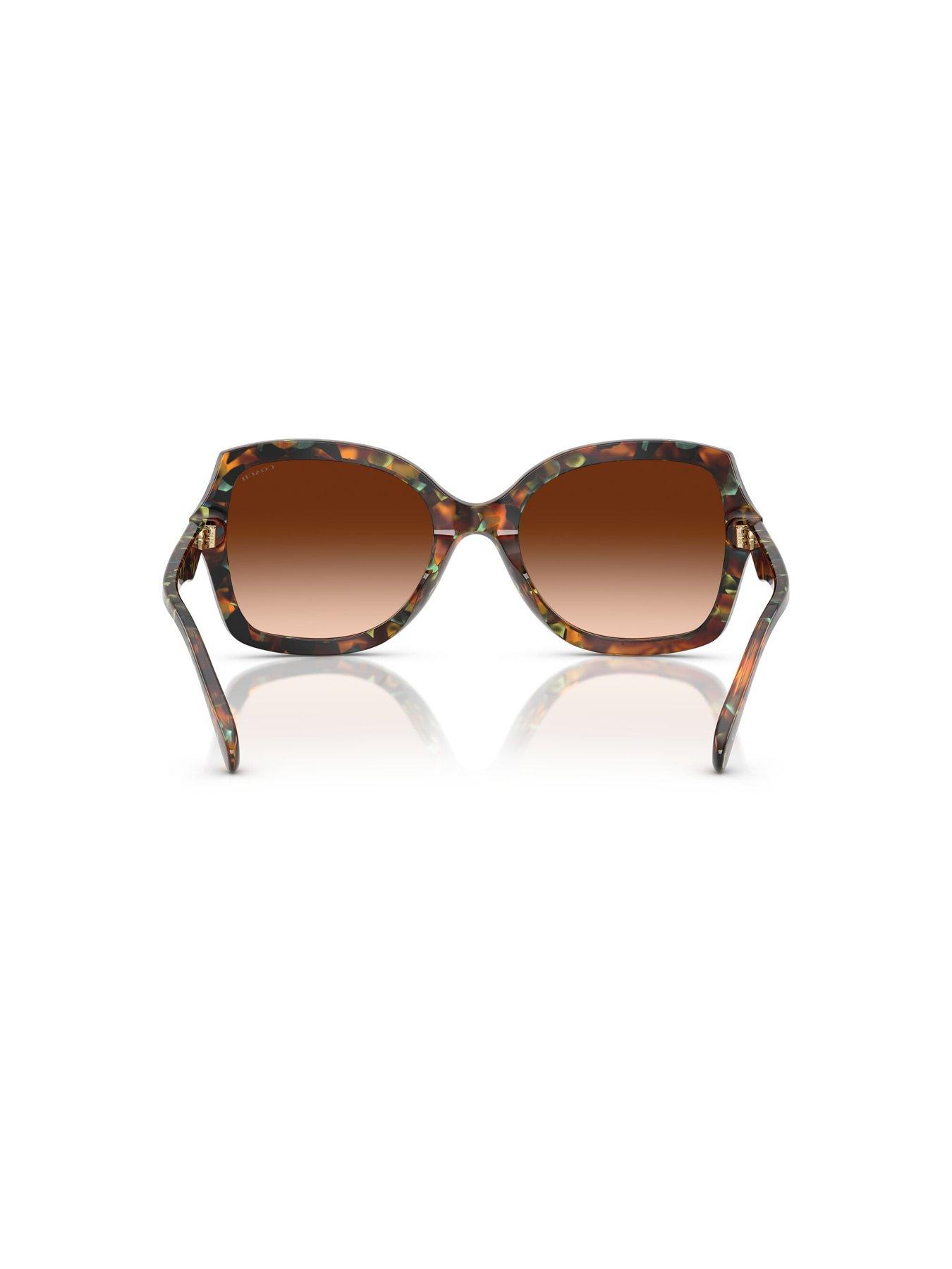 Image 4 of 4 of COACH Butterfly Sunglasses - Brown