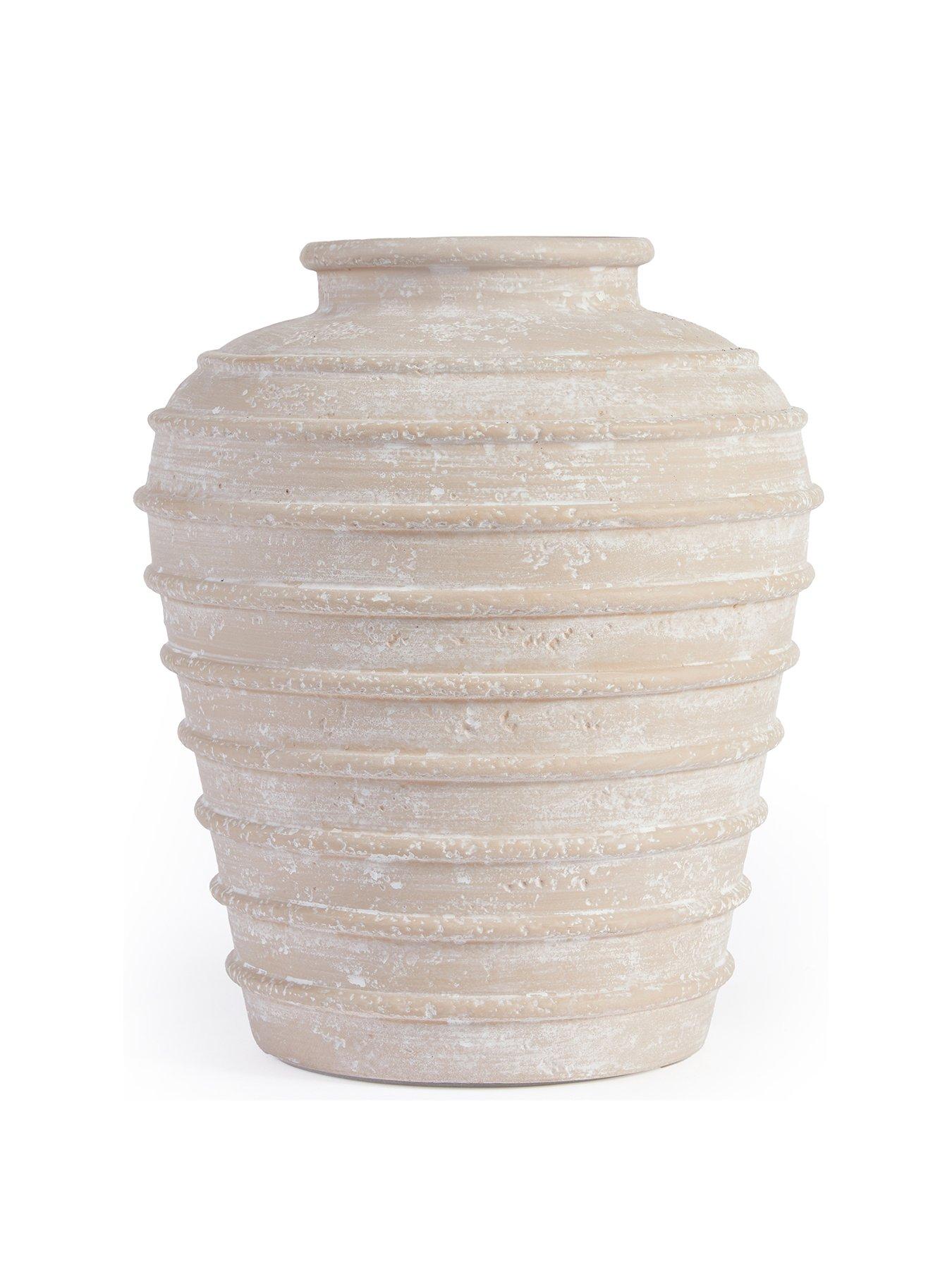 Image 2 of 5 of Michelle Keegan Home Ribbed Ceramic Urn Vase