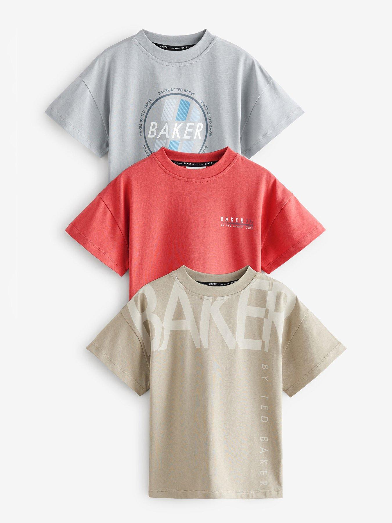 undefined Boys 3 Pack Short Sleeve T-Shirts - Mutli - Multi