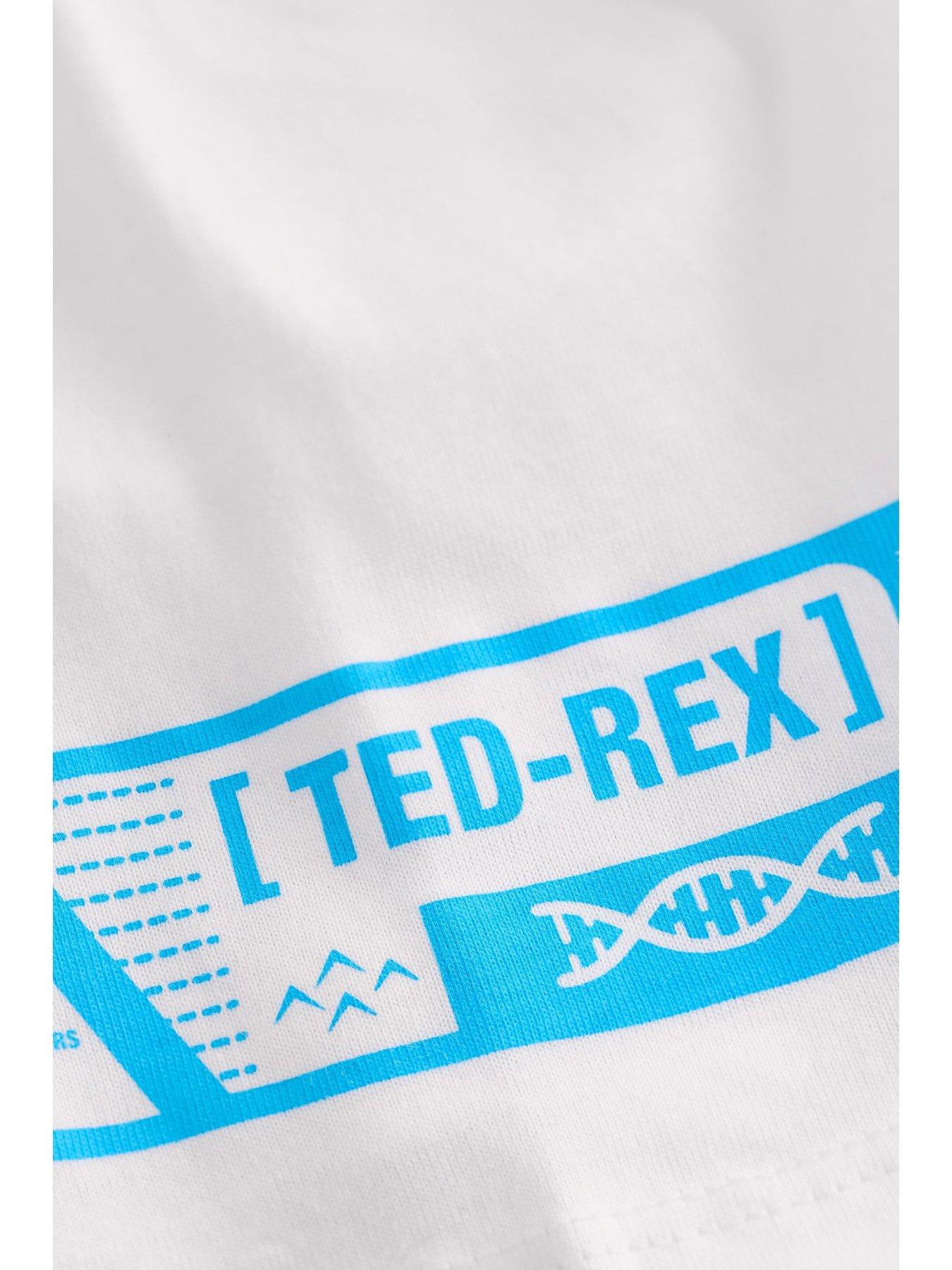 Image 5 of 5 of Ted Baker Boys Dinosaur Wrap T-Shirt - White