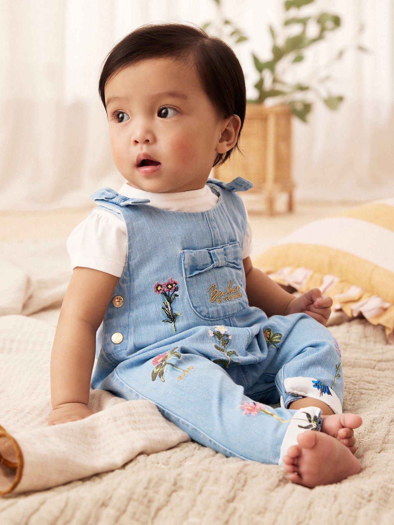 Ted Baker Baby Dungaree Set Blue Very