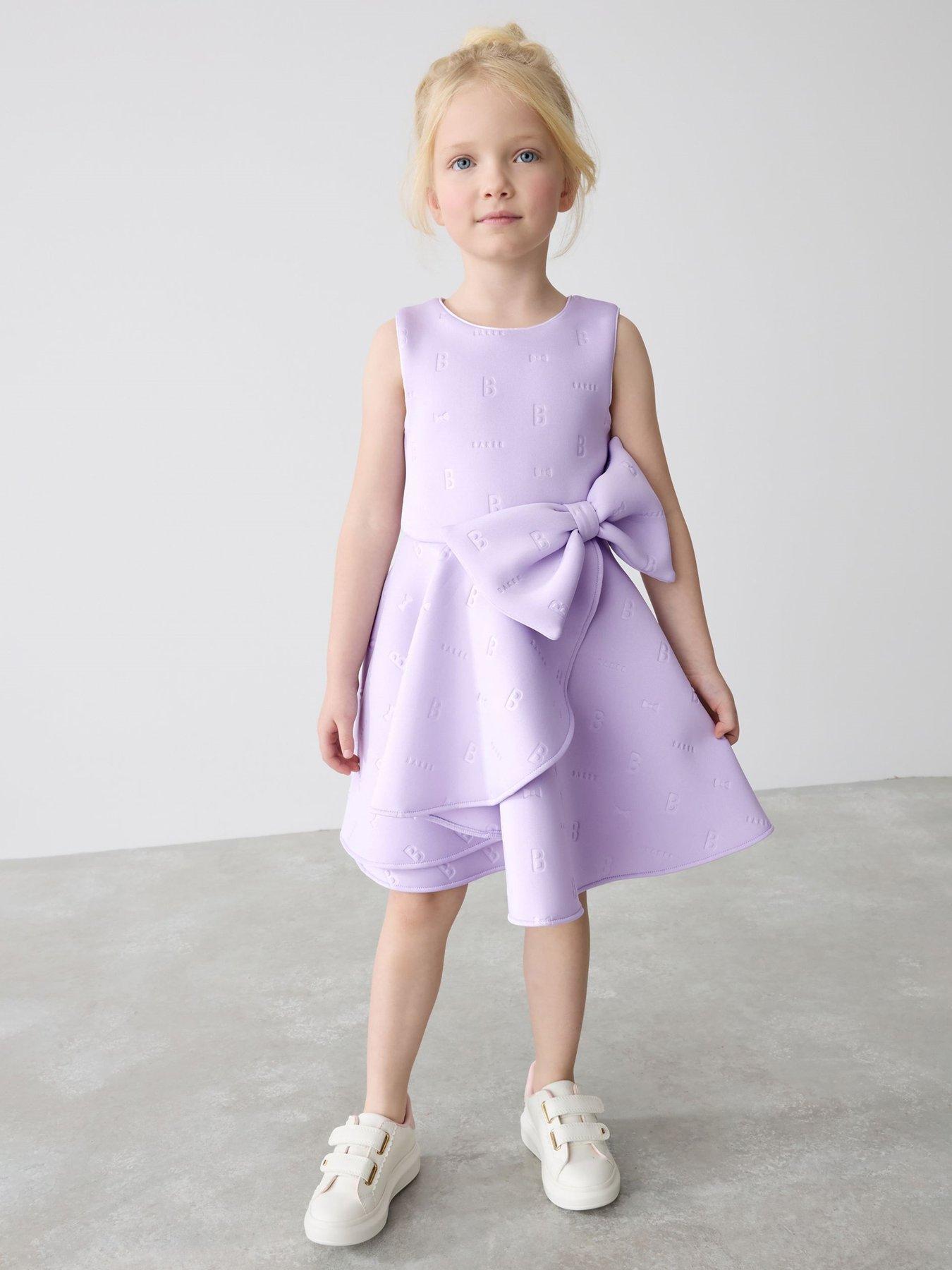 undefined Bow Dress - Purple