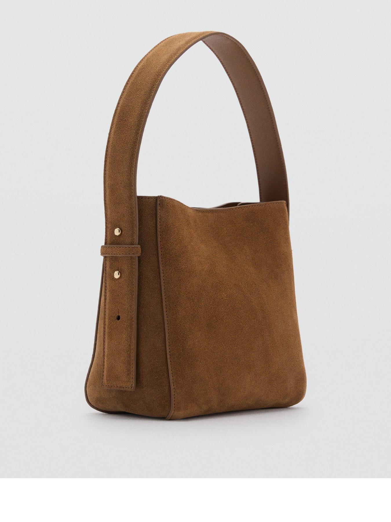 undefined Suede Mini Shopper Bag