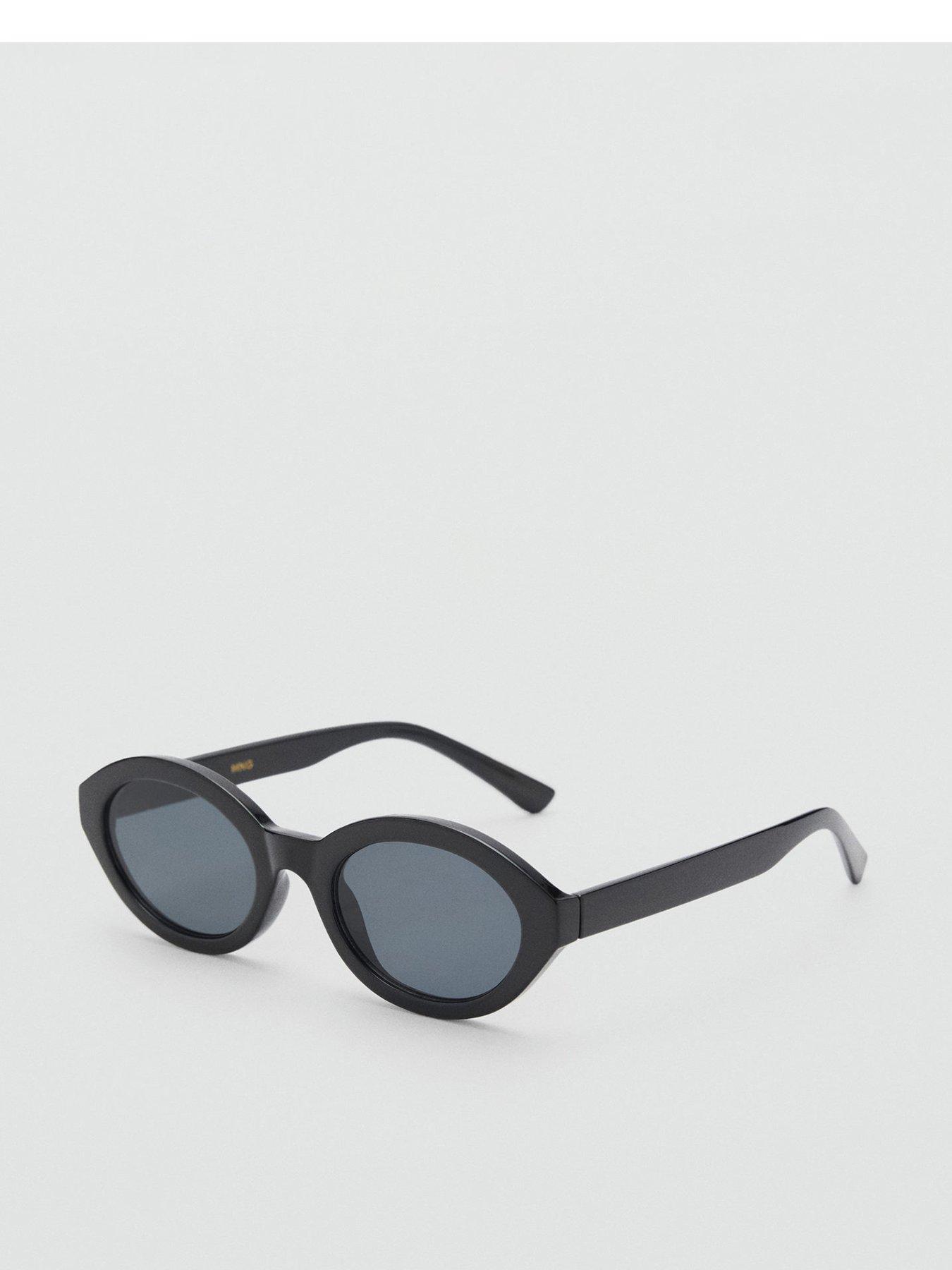 undefined Oval Frame Sunglasses - Black