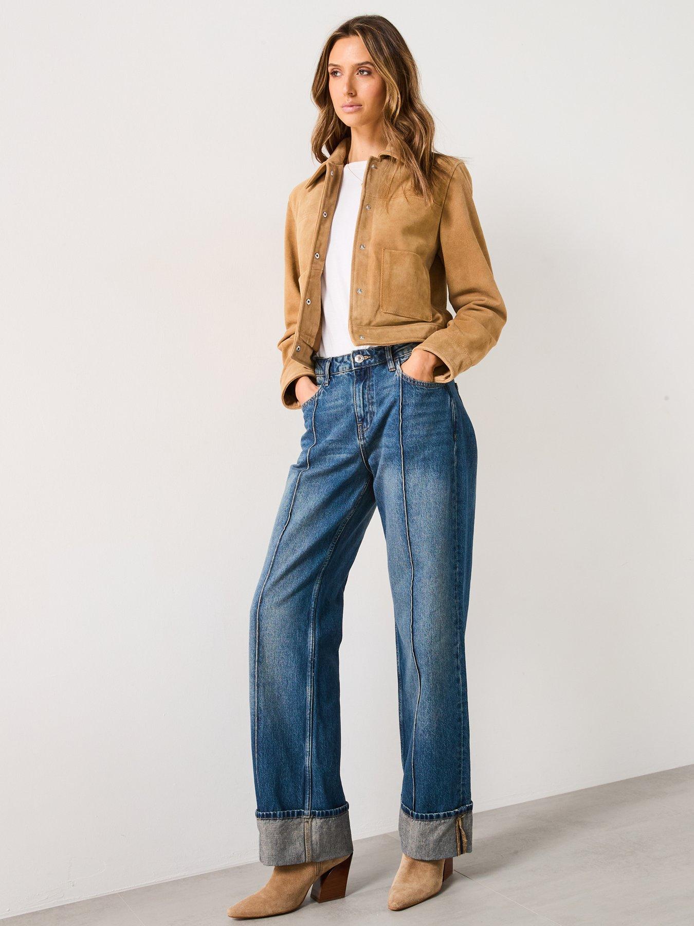 Image 5 of 5 of Mango Suede Pocket Jacket - Brown
