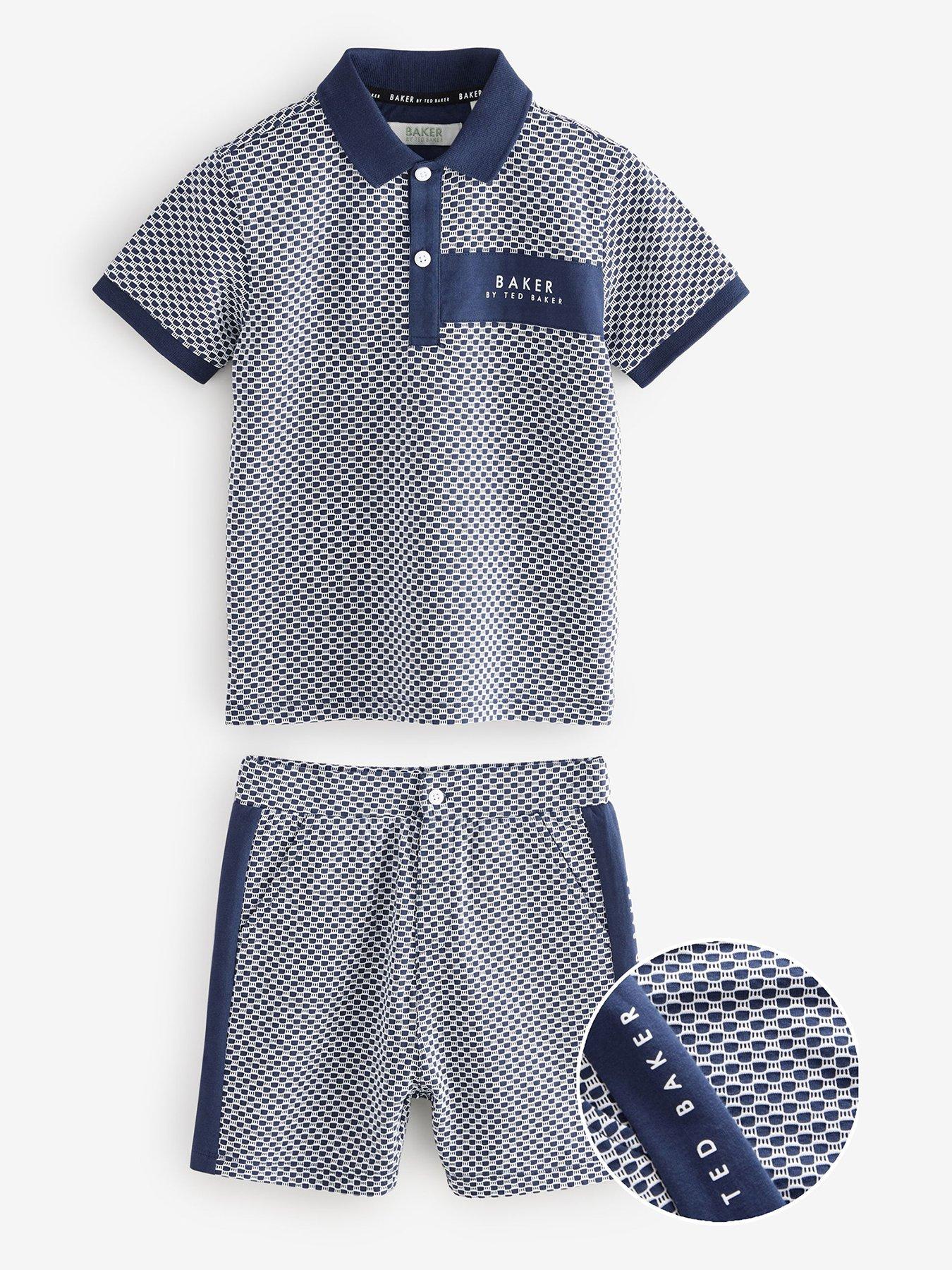 undefined Polo Top  &  Short Set - Navy