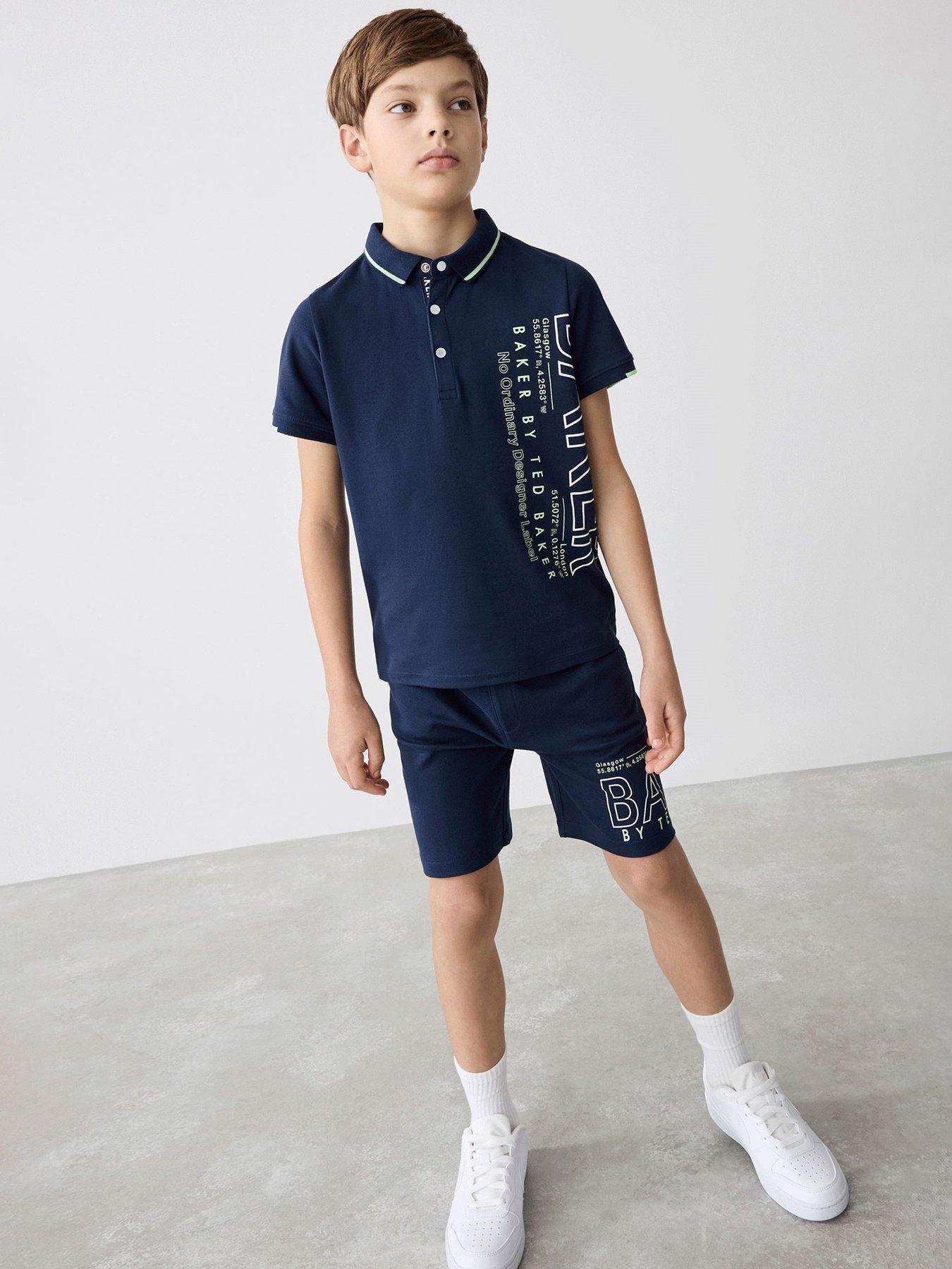 undefined Top  &  Short Set - Navy