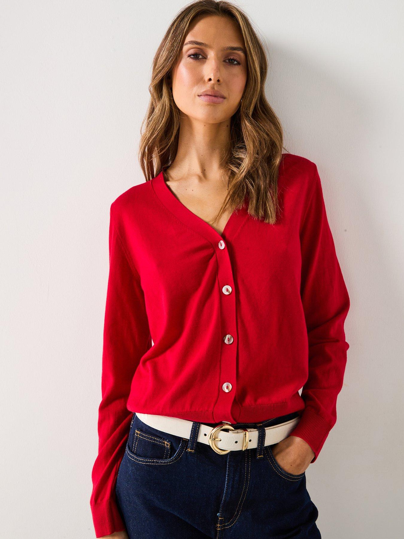 undefined Mulberry Silk Blend Ribbed Cardigan