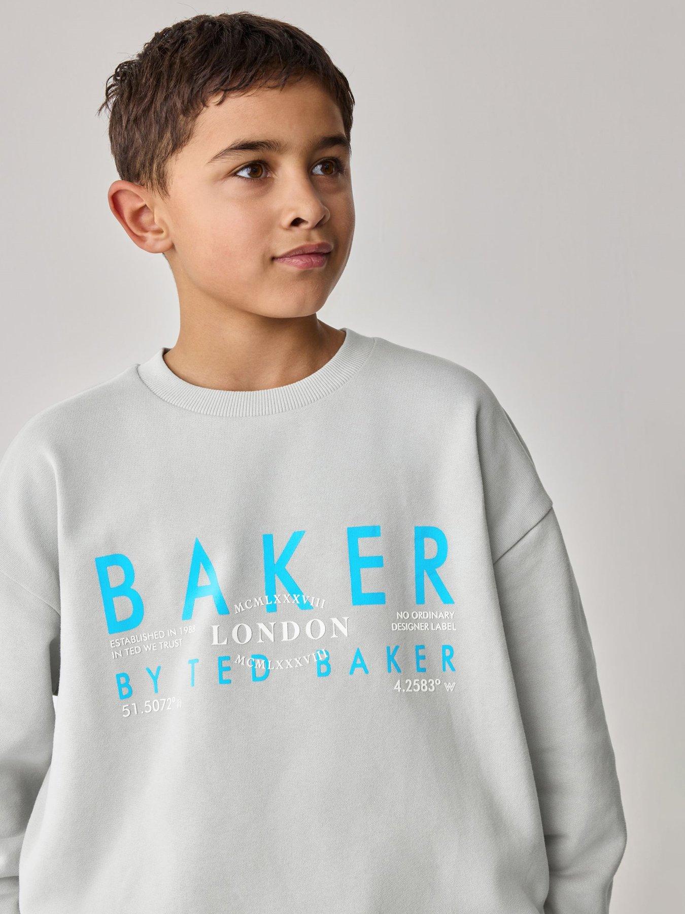 Image 3 of 6 of Ted Baker Sweat Top &amp; Jogger Sets - Grey