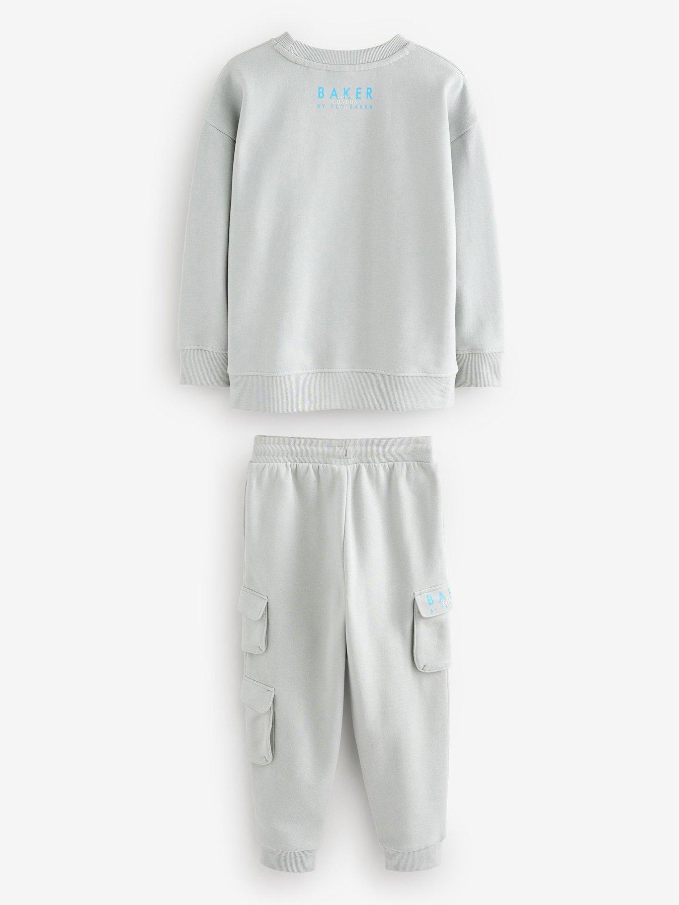 Image 6 of 6 of Ted Baker Sweat Top &amp; Jogger Sets - Grey