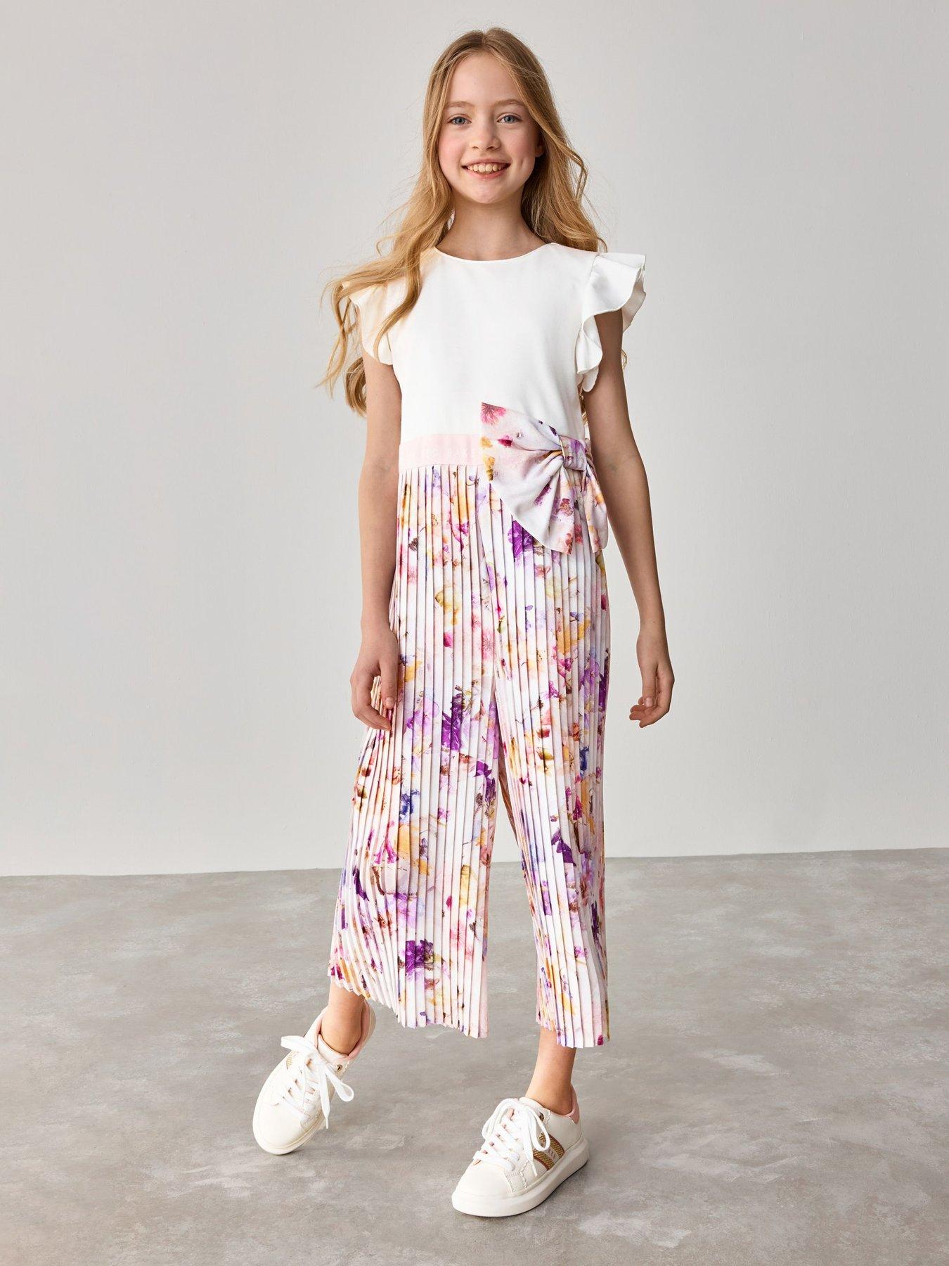 undefined Bow Jumpsuit - Pink