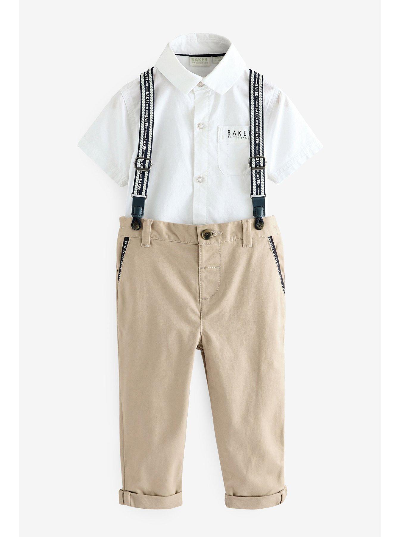 undefined Boys Shirt And Chino Trouser Set - Multi
