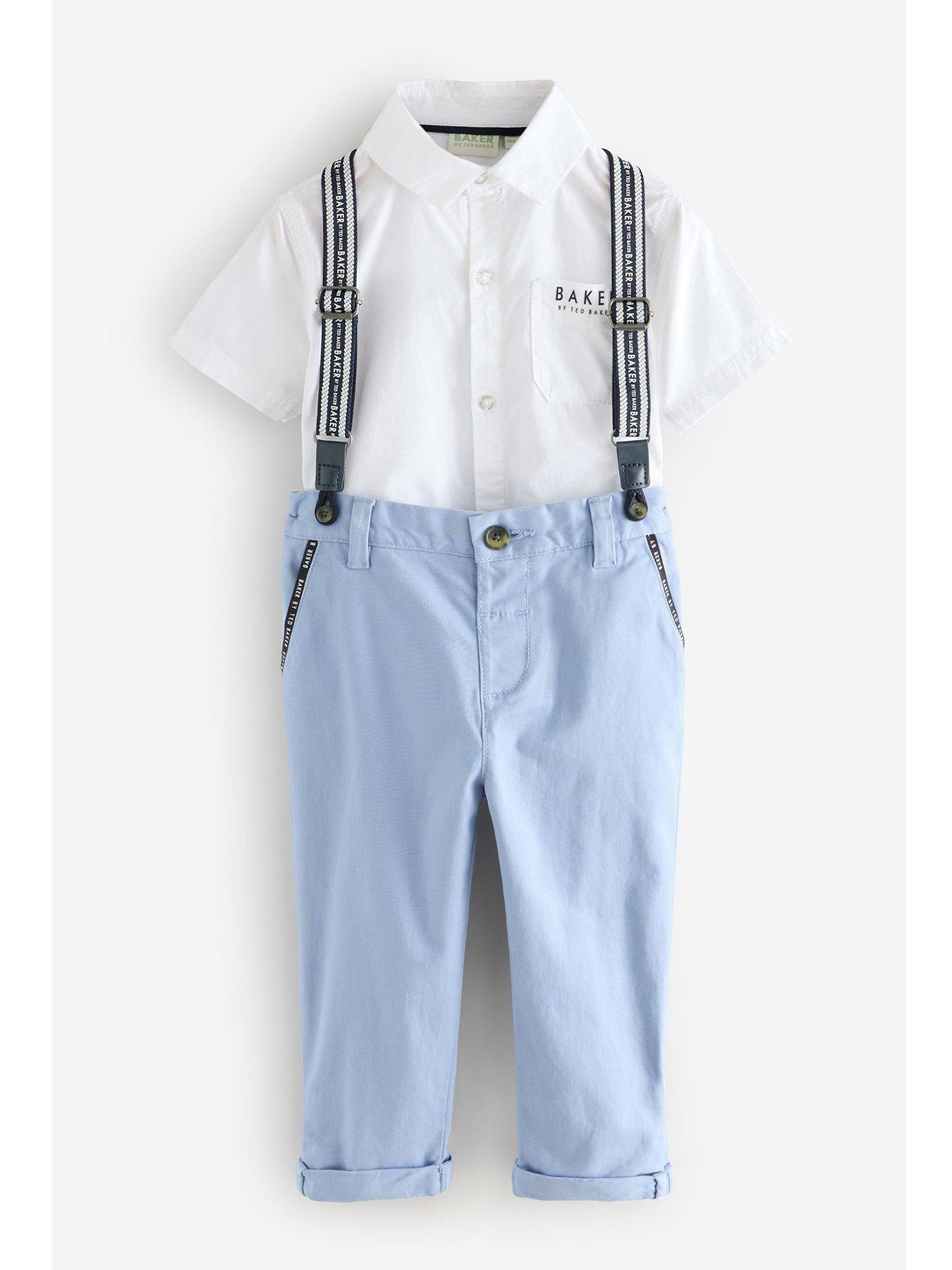undefined Boys Shirt And Trouser Set - Blue