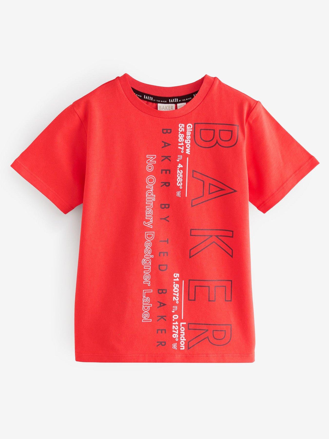 undefined Boys Graphic T-Shirt - Red - Red