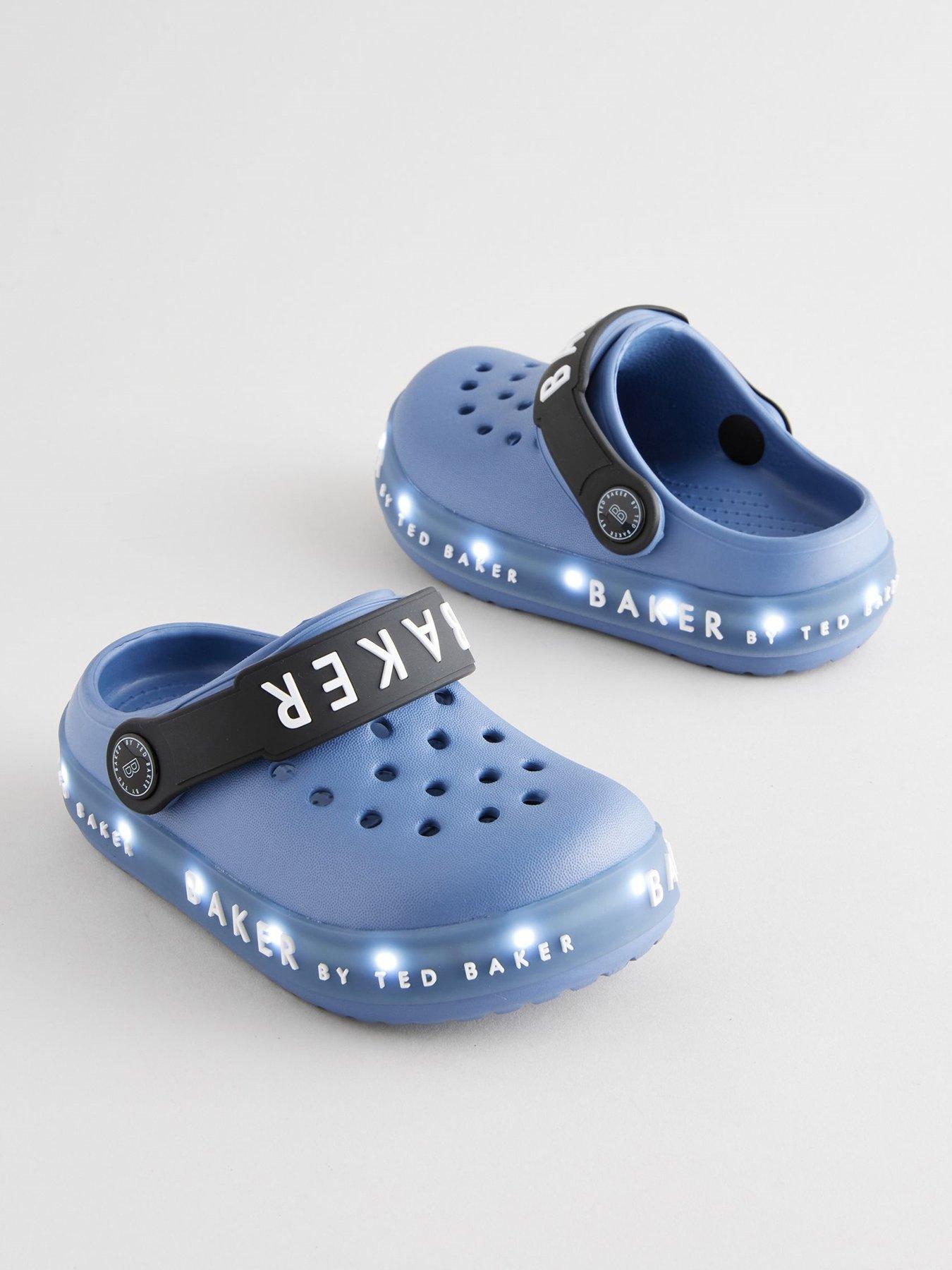 undefined Unisex Kids Light Up Sling Back Clogs - Blue
