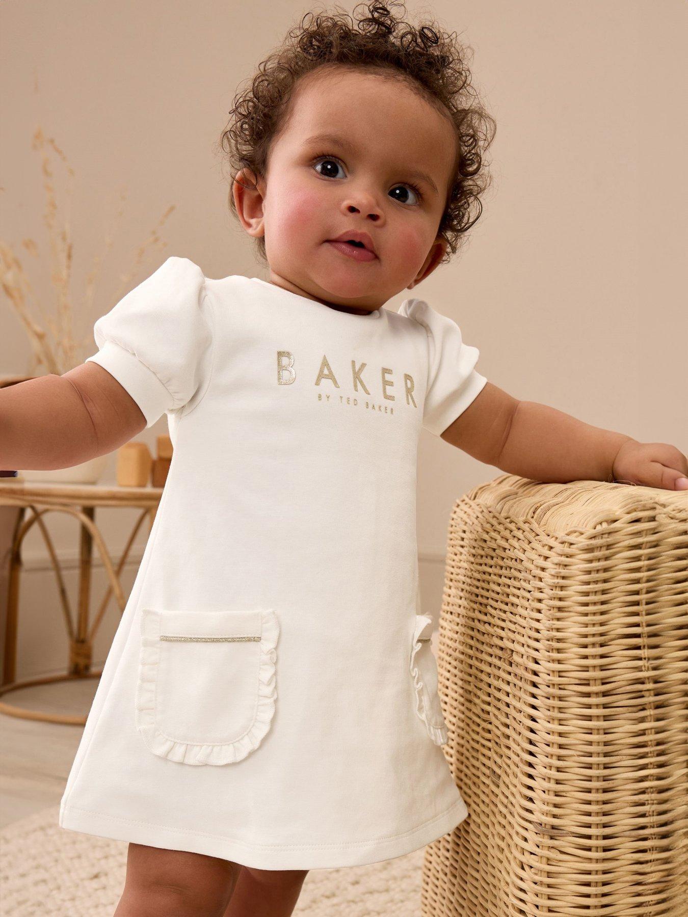 Ted Baker Baby Frill Dress Cream Very
