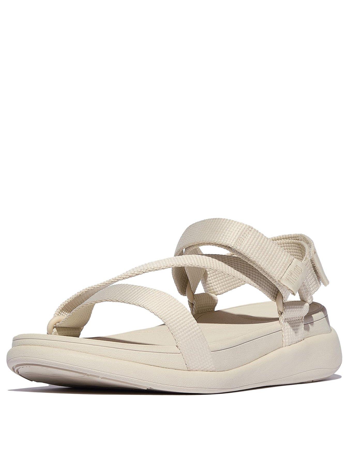 Image 2 of 5 of FitFlop F-mode Go Z Strap Sandal - Webbing - Paris Beige