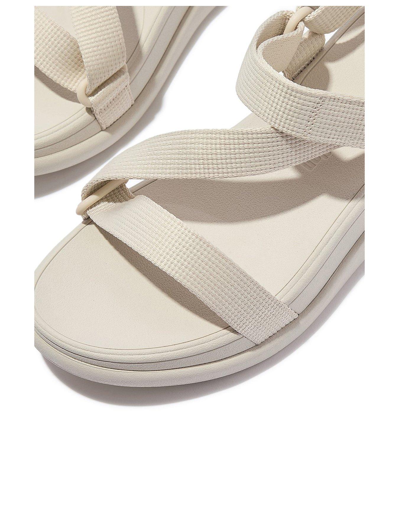 Image 3 of 5 of FitFlop F-mode Go Z Strap Sandal - Webbing - Paris Beige