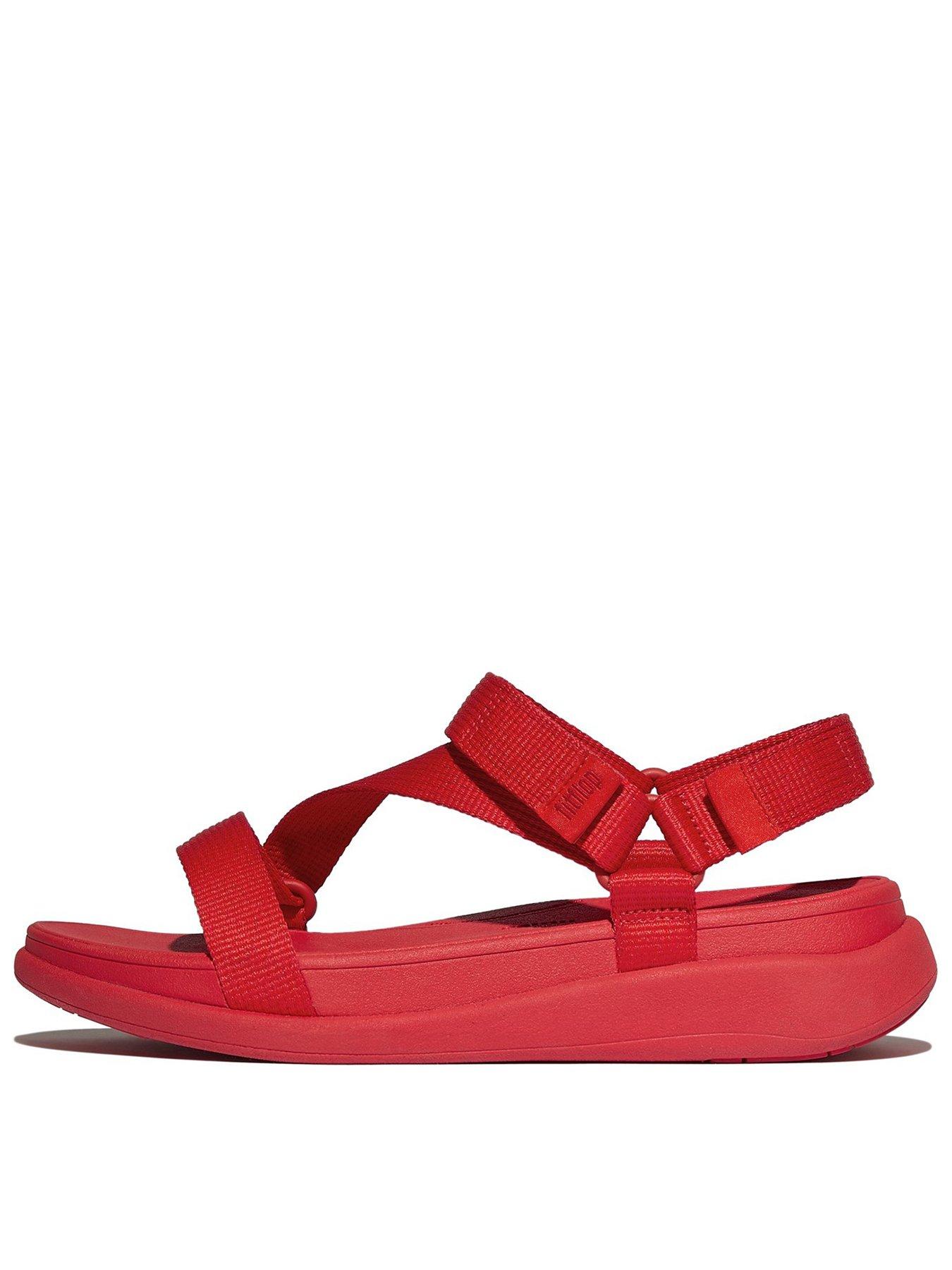 undefined F-mode Go Z Strap Sandal - Webbing - Red
