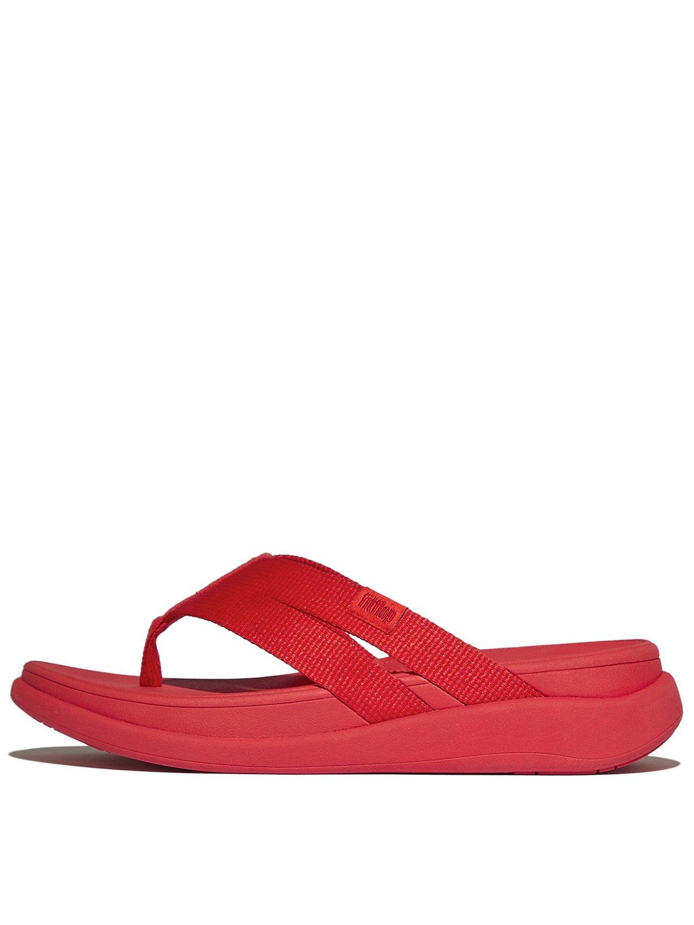 FitFlop F-mode Go Flip Flop - Webbing - Red