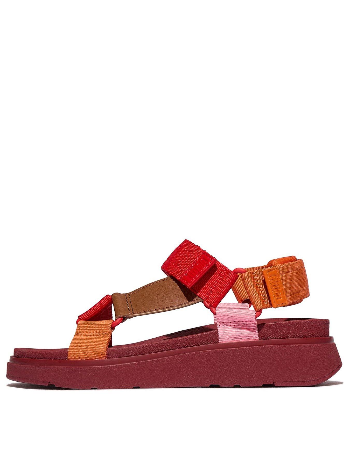 undefined Gen-ff T-bar Sandal - Flooded Webbing - Red/pink Perfect Mix