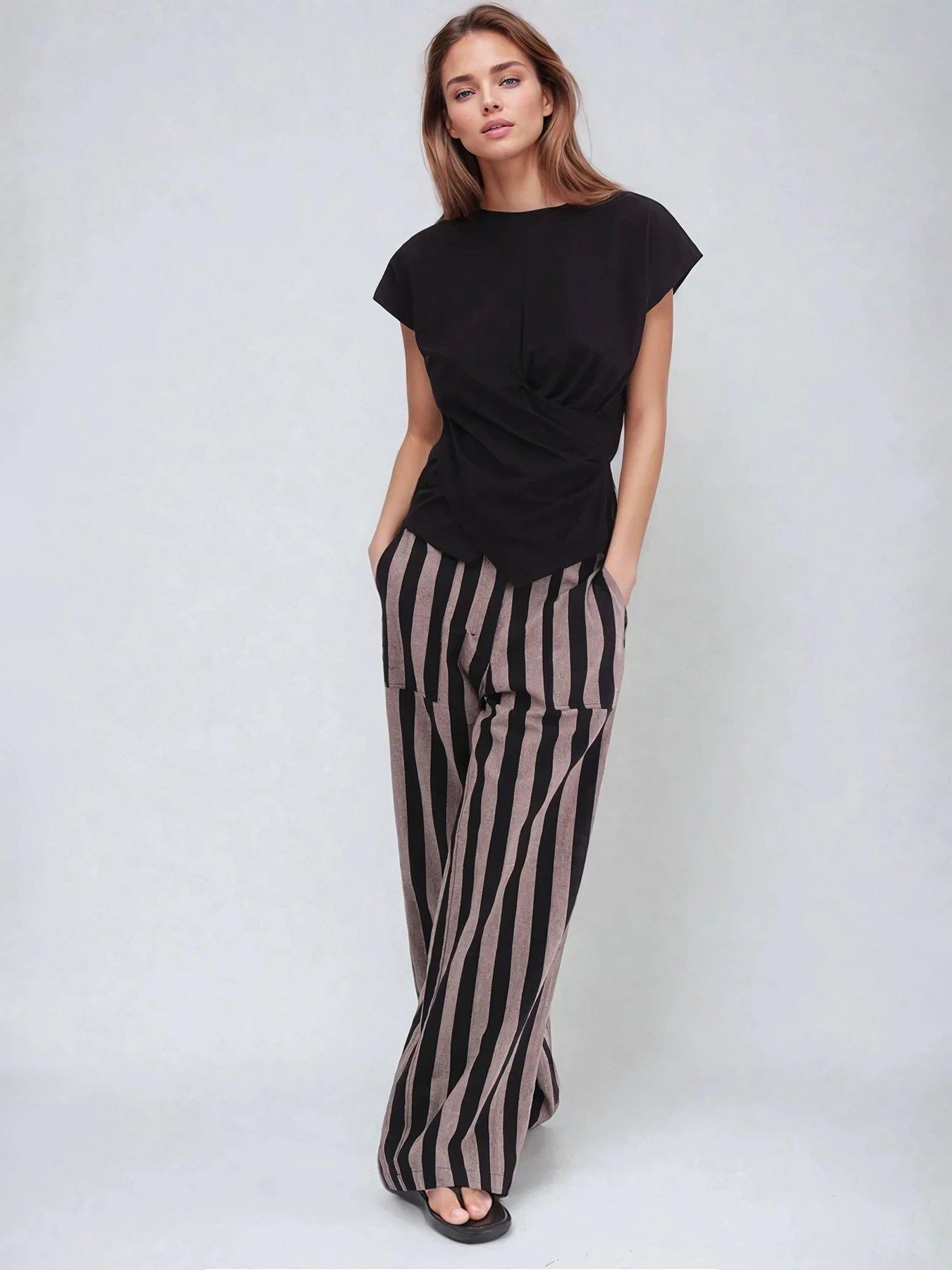 undefined Revelation Wide Leg Trousers - Black