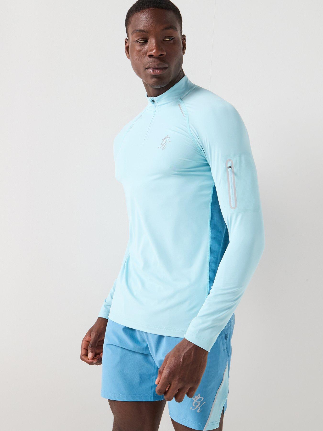 Gym King Men's Flex 2.0 1/4 Zip Funnel - Blue