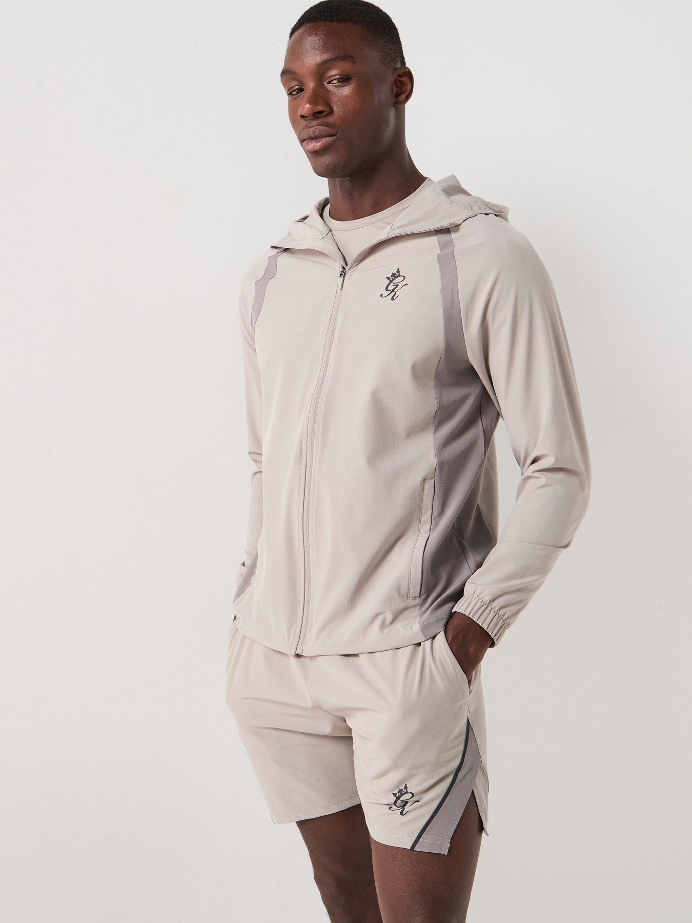 Image 1 of 6 of Gym King Men's Flex 20 Woven Hoodie - Grey