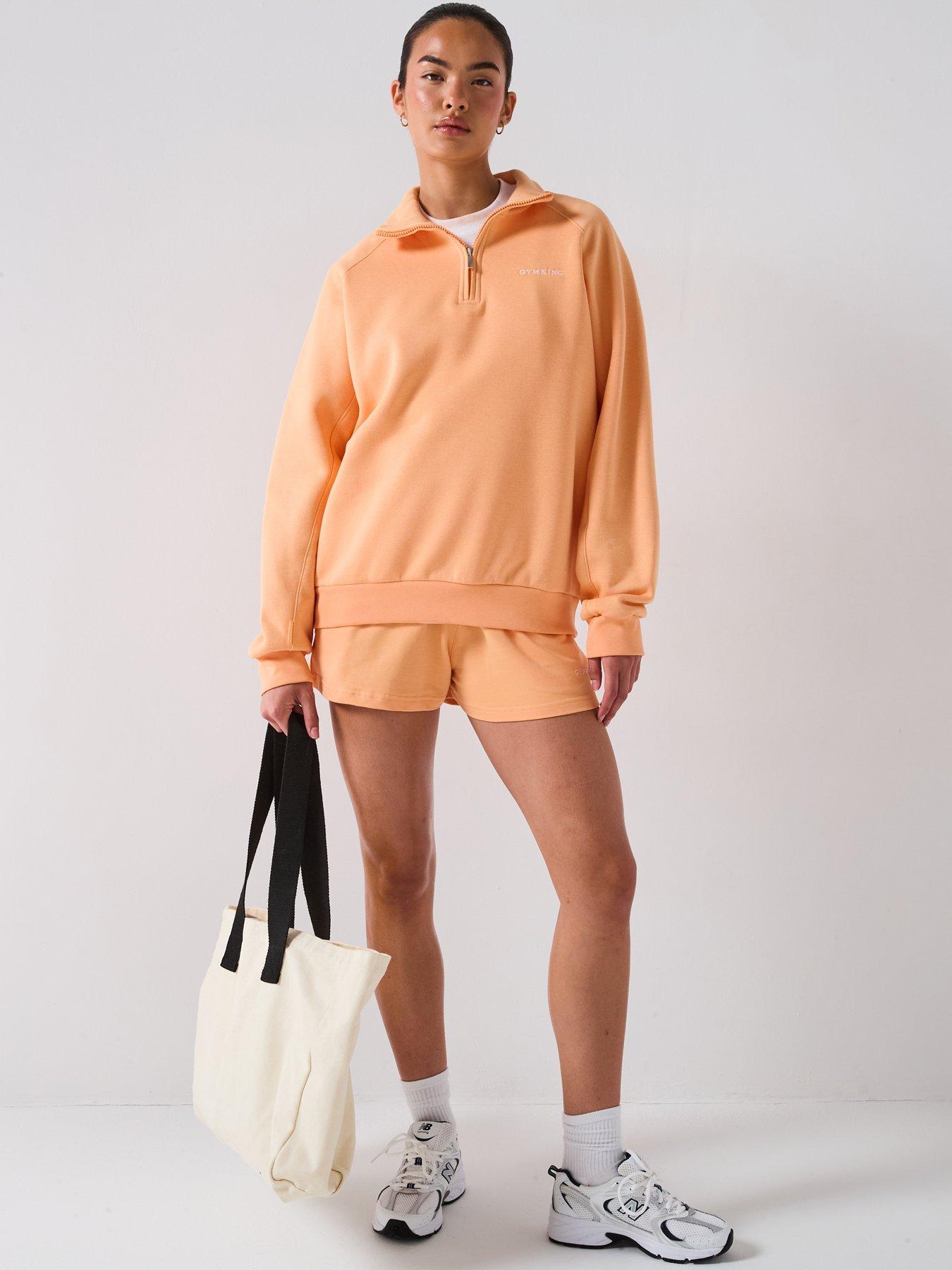 Image 3 of 6 of Gym King Women's 365 Fleece Shorts - Coral