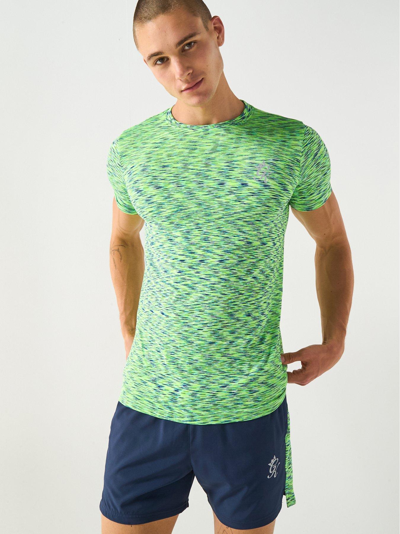 Gym King Men'S Energy Space Dye Tee - Green