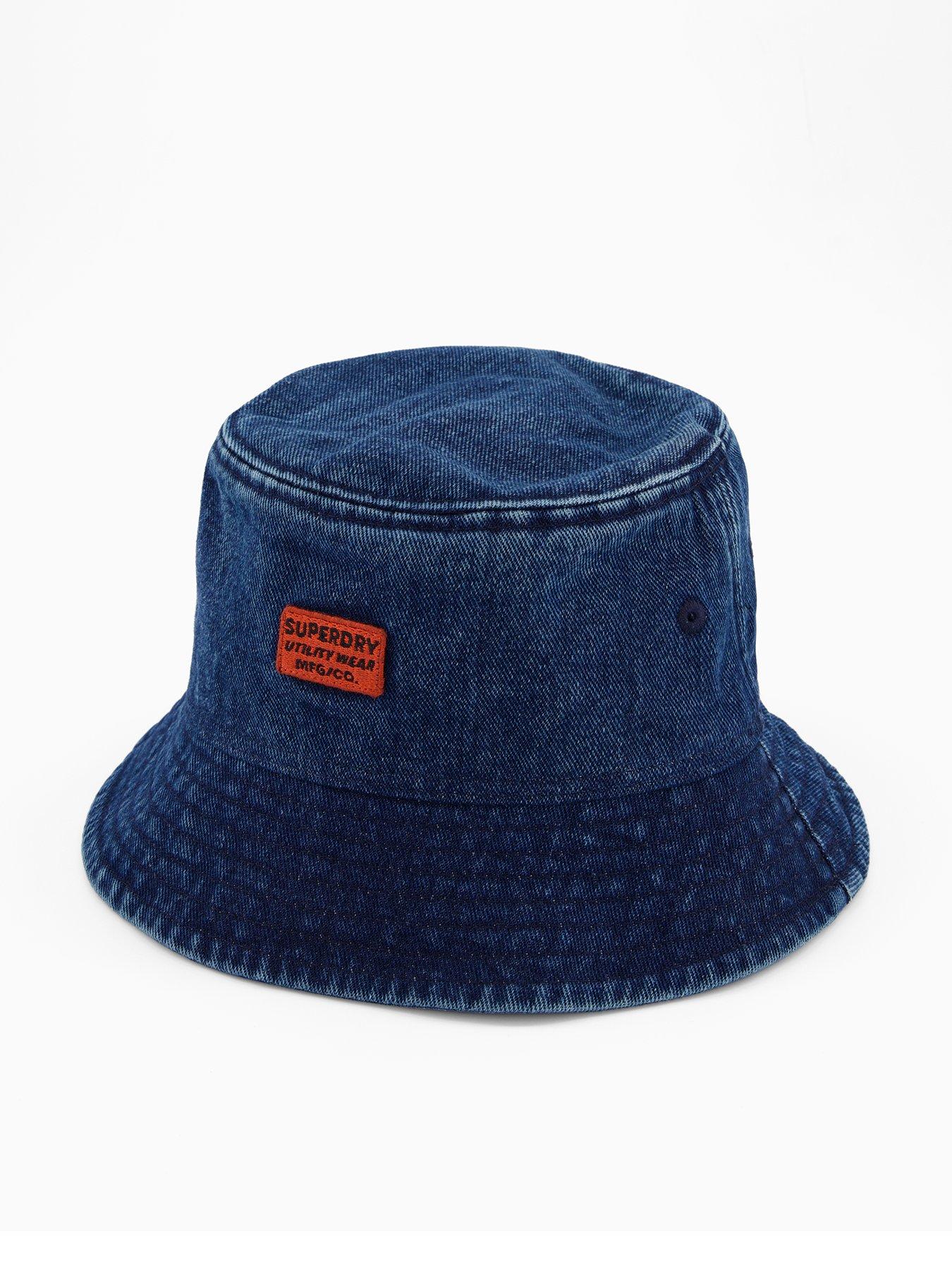 undefined Washed Bucket Hat - Dark Blue