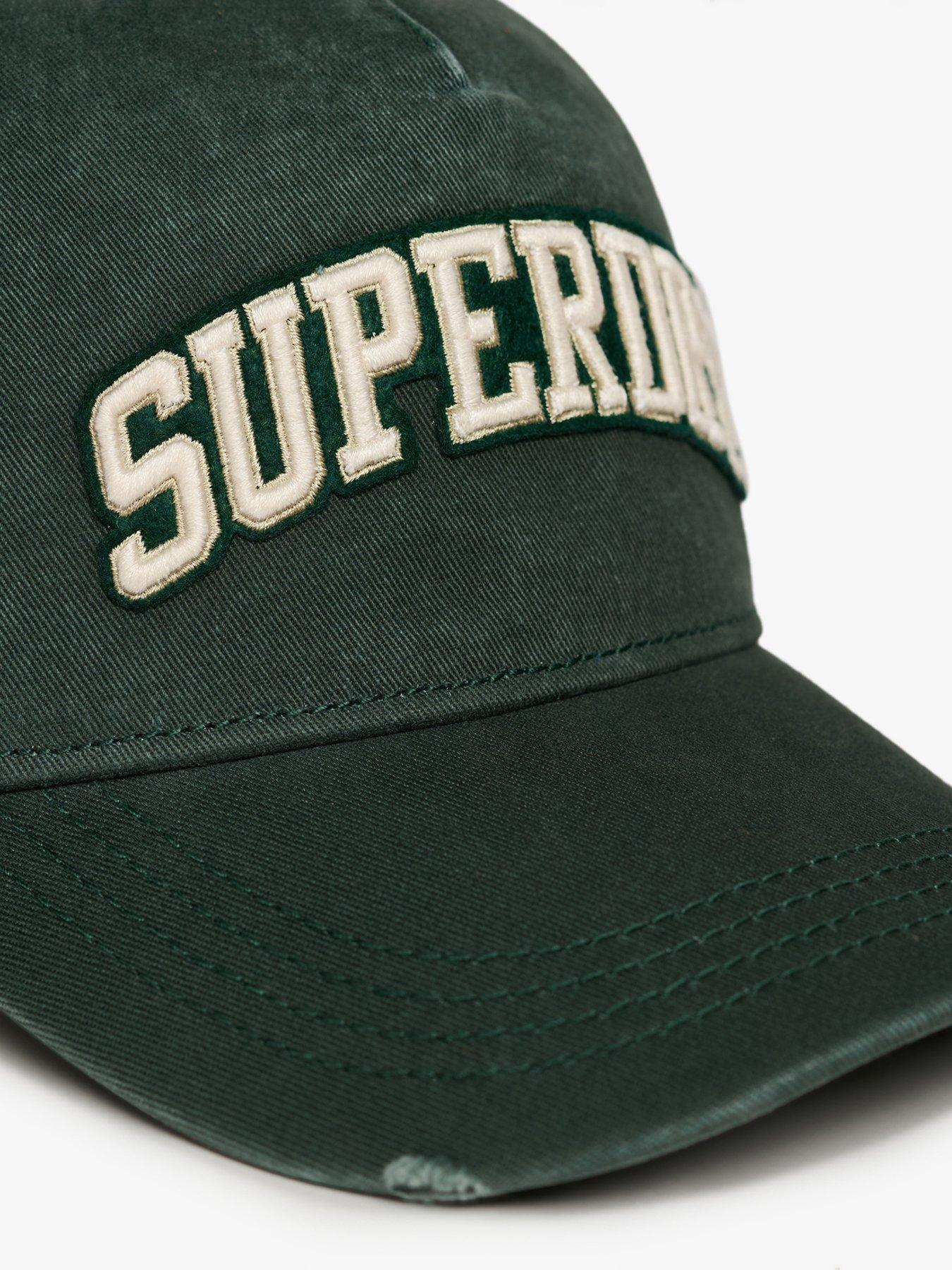 Image 3 of 4 of Superdry Varsity Logo Trucker Cap -Dark Green