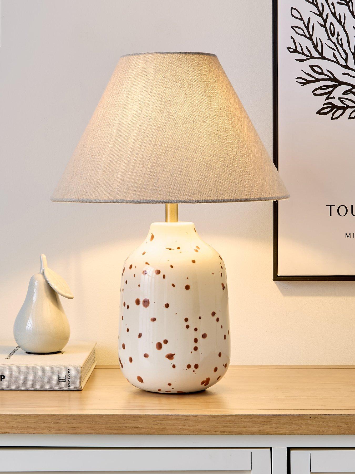 The Very Collection Speckled Ceramic Table Lamp