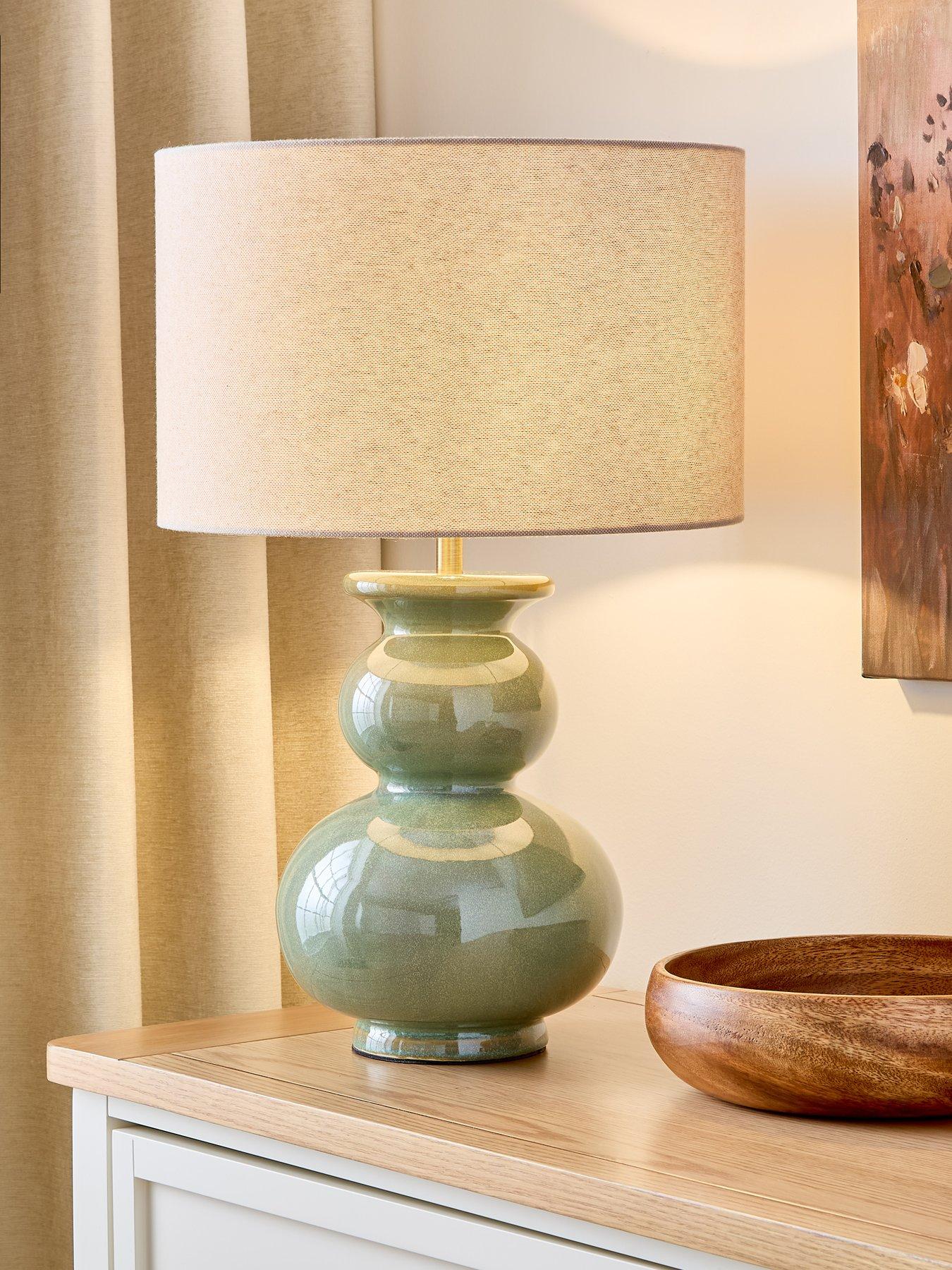 The Very Collection Green Reactive Glaze Table Lamp
