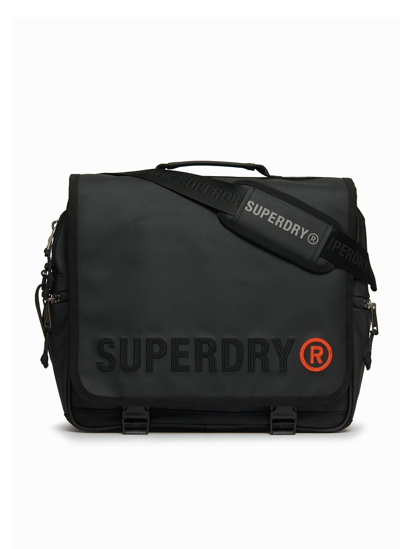 Image 1 of 4 of Superdry Tarp Messenger Bag -Black