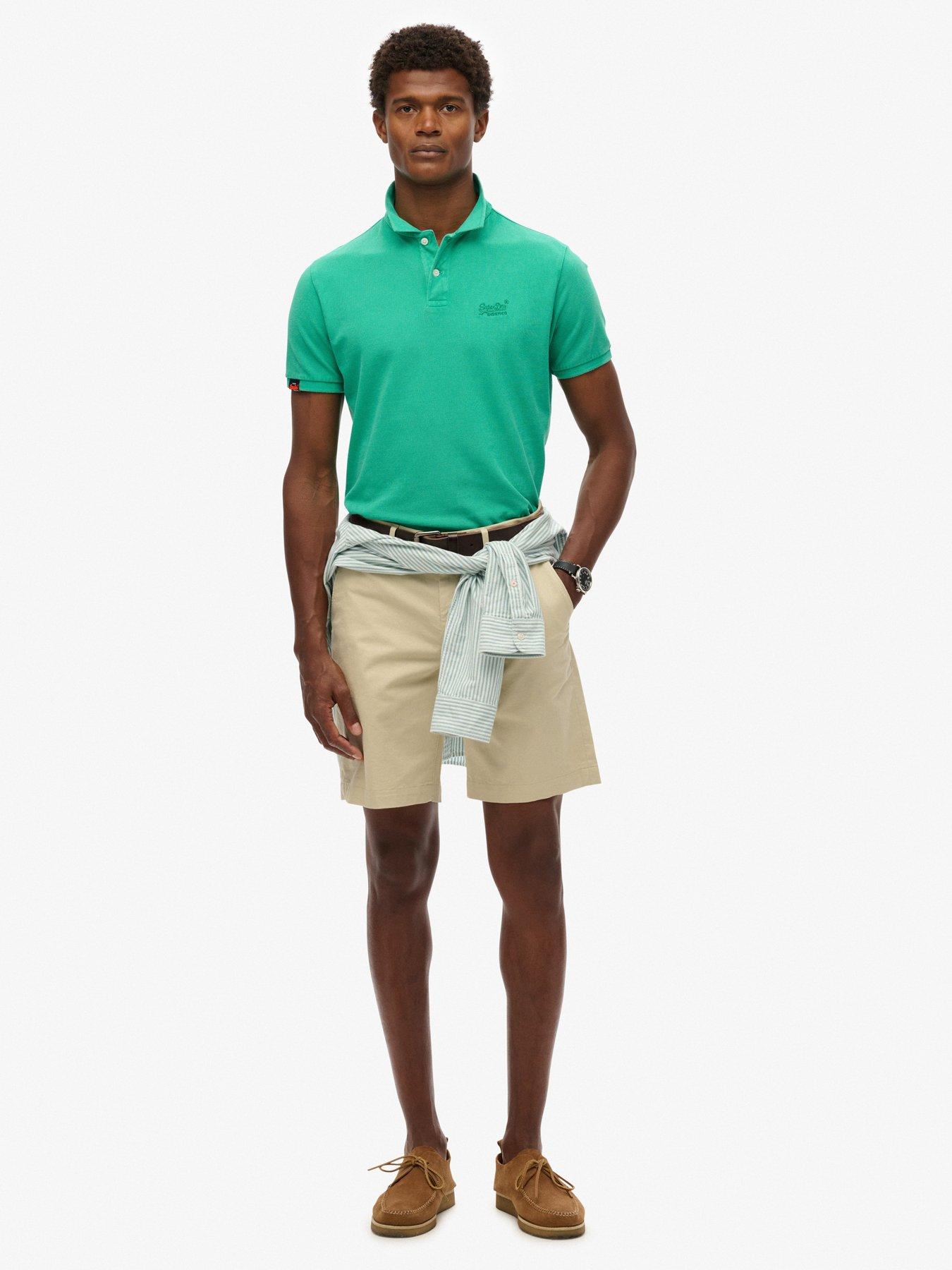 Image 3 of 5 of Superdry Vintage Destroy Polo Shirt - Green