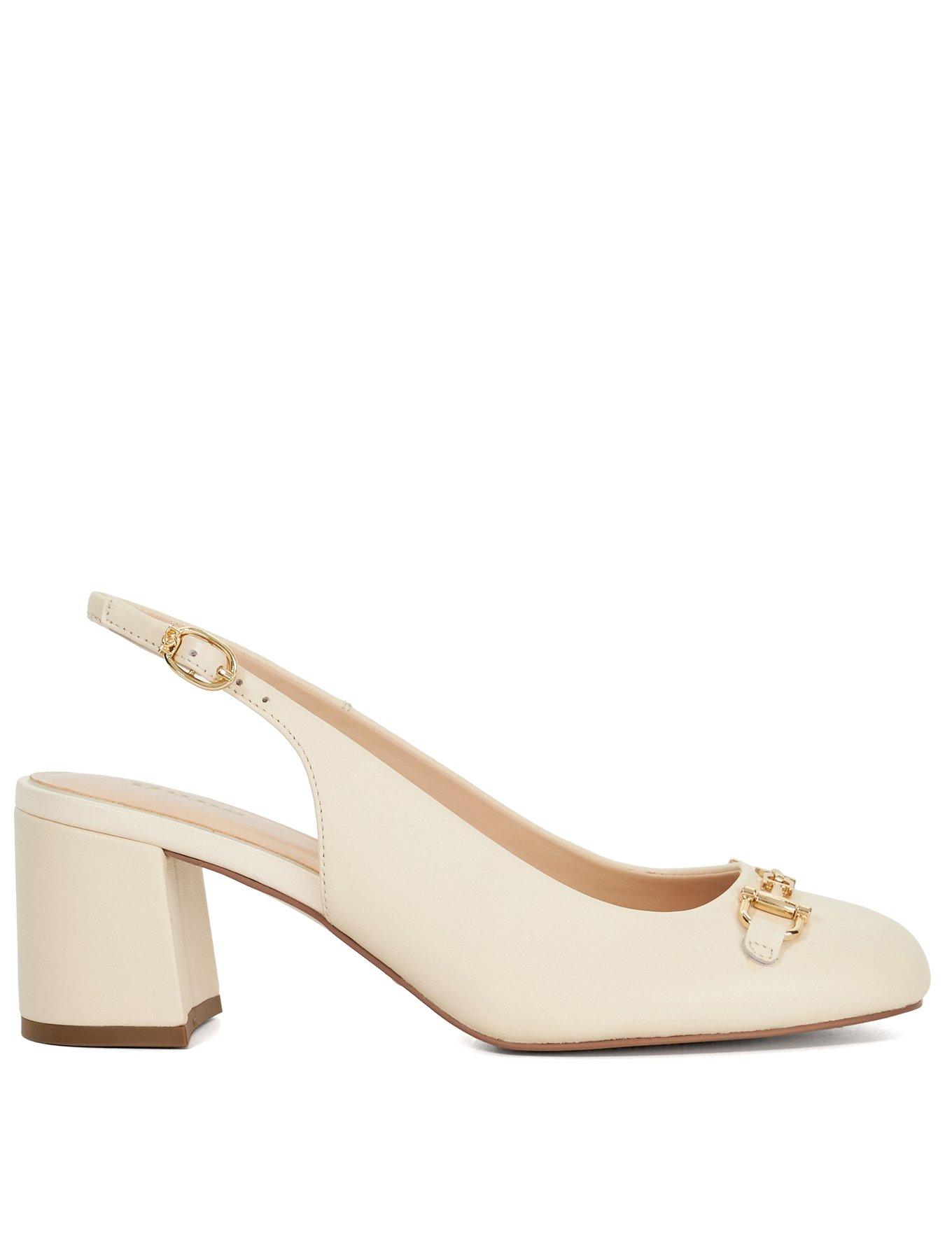 undefined Dreaming Croc Slingback - Ecru