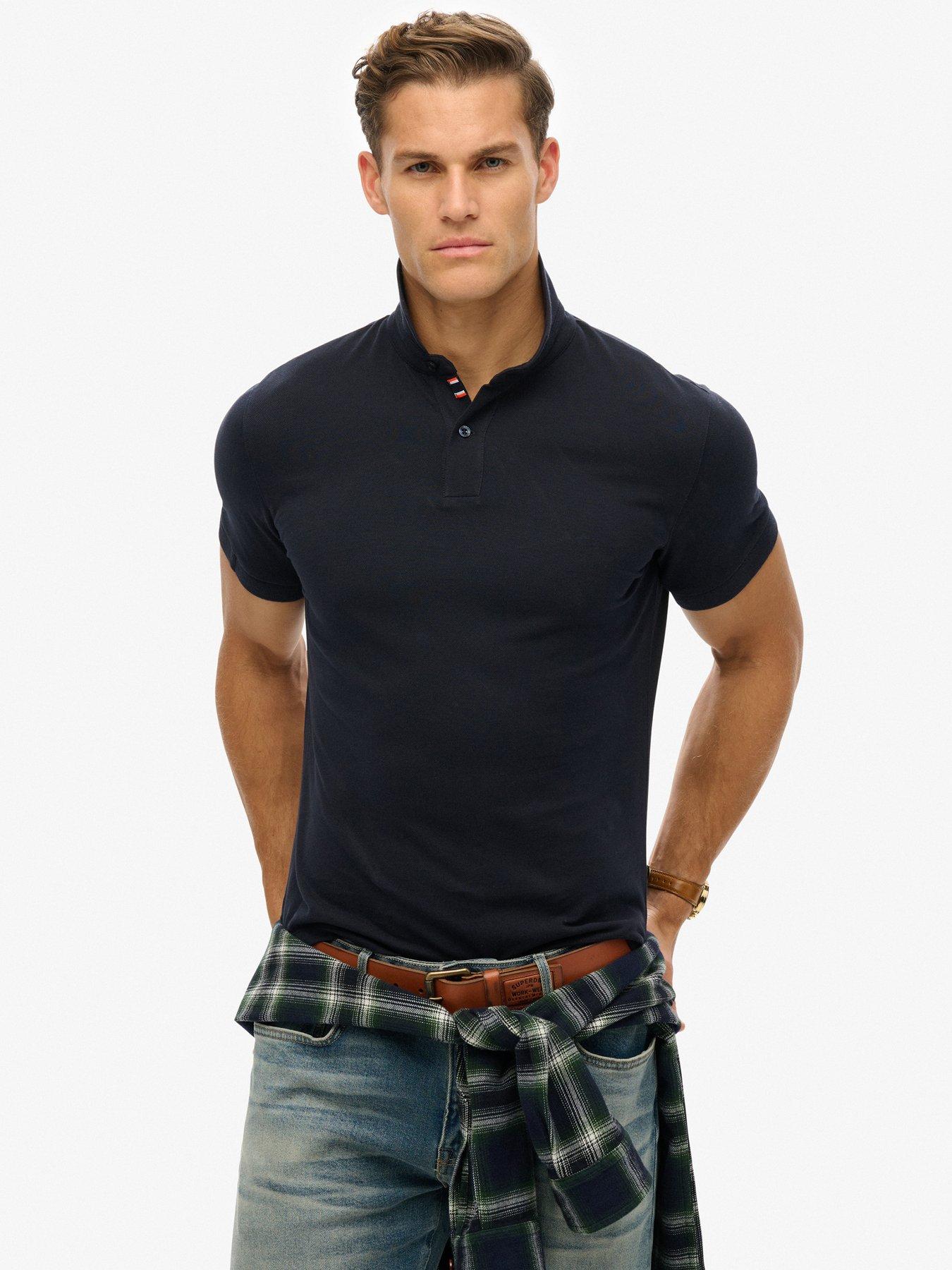 undefined City Pique Polo Shirt - Navy