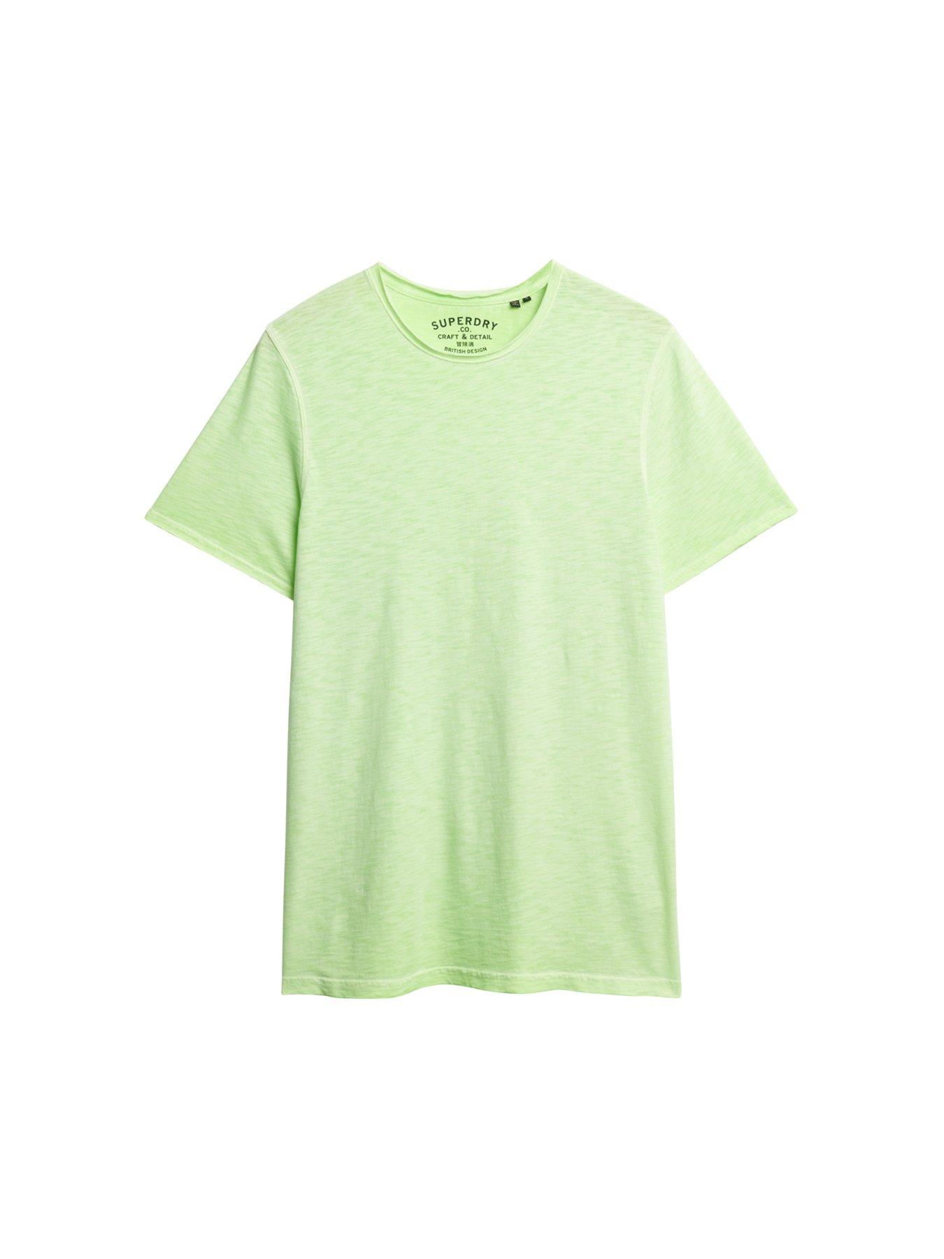 Image 5 of 5 of Superdry Raw Edge Slub T-Shirt - Green