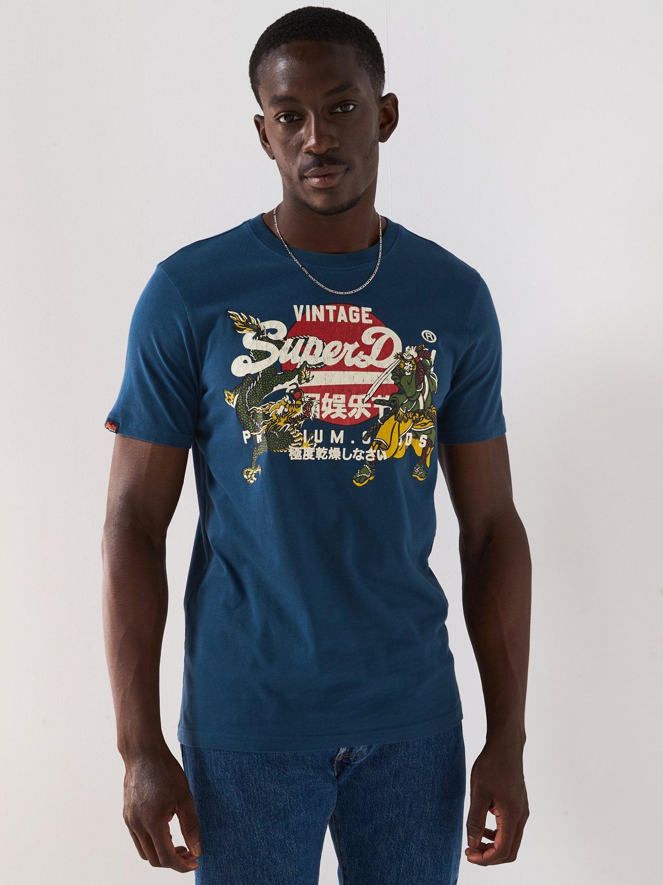 undefined Superdry Vl Tokyo Relaxed T-Shirt -Blue