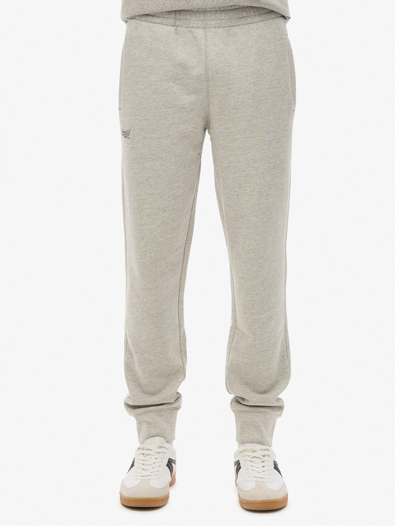Superdry Essential Logo Joggers, Grey, Size S, Men